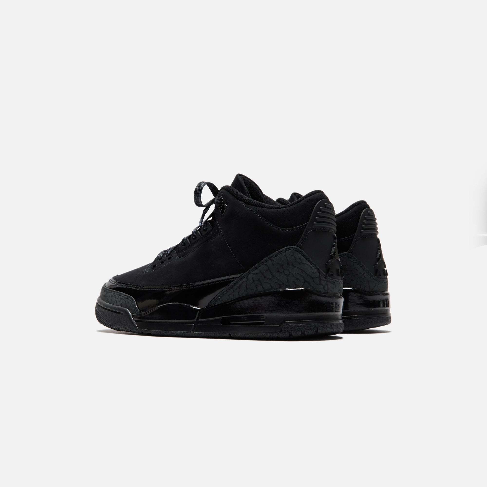 Jordan Air Jordan 3 Retro - Black / Dark Charcoal / Black – Kith
