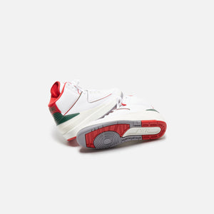 Nike Air Jordan 2 Retro - White / Fire Red / Fir / Sail