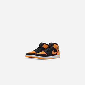 Nike Air Jordan 1 Mid Se V2 - Black / Vivid Orange Cardina