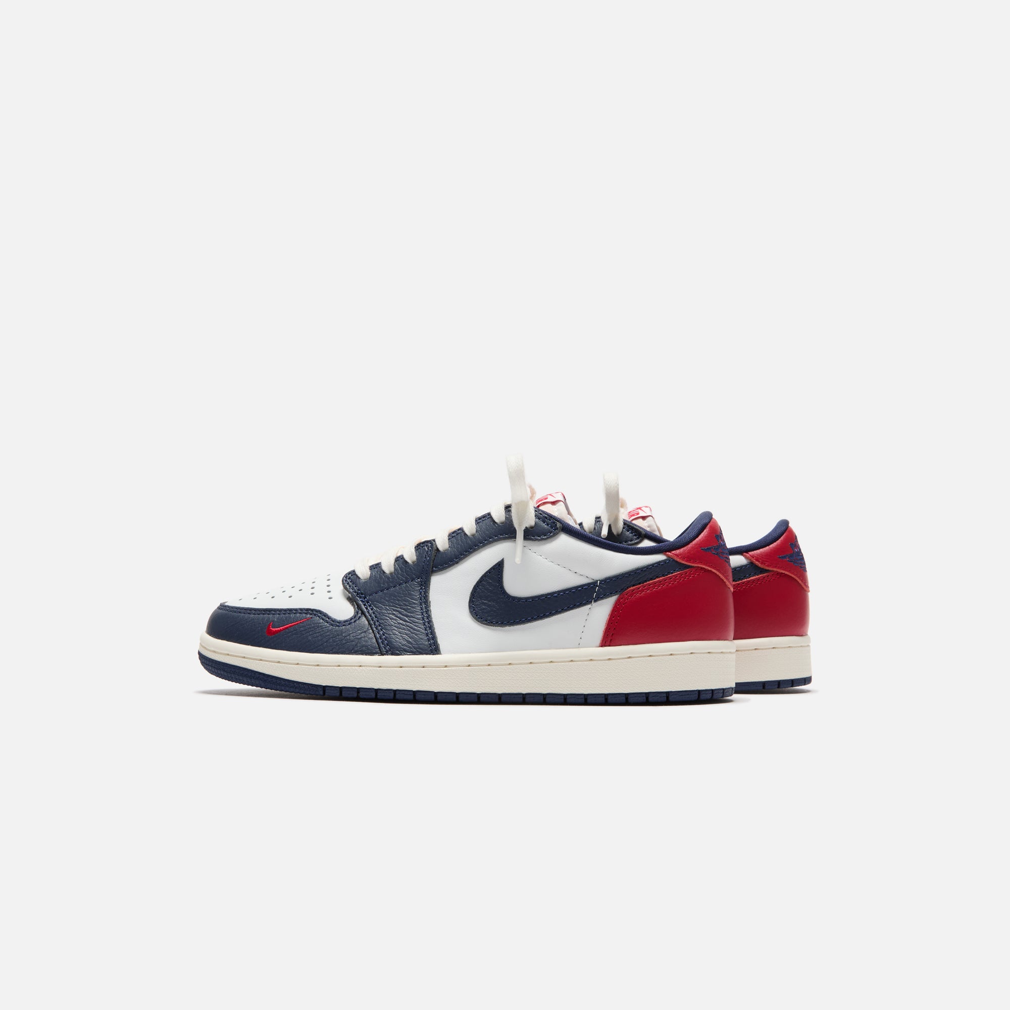 Nike Air Jordan 1 ホワイト/レッド/ネイビー Nike Air Jordan 1 Low OG - White / Gym Red / Midnight Navy
