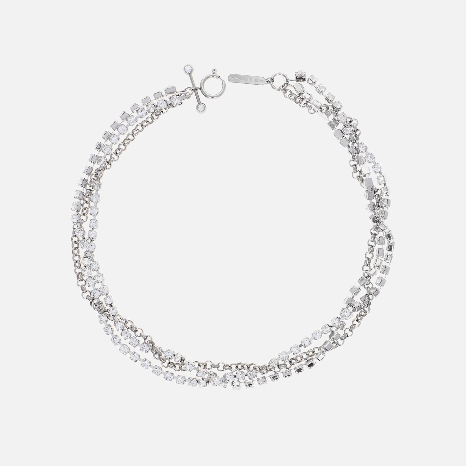 Justine Clenquet Liv Crystal Choker - Silver