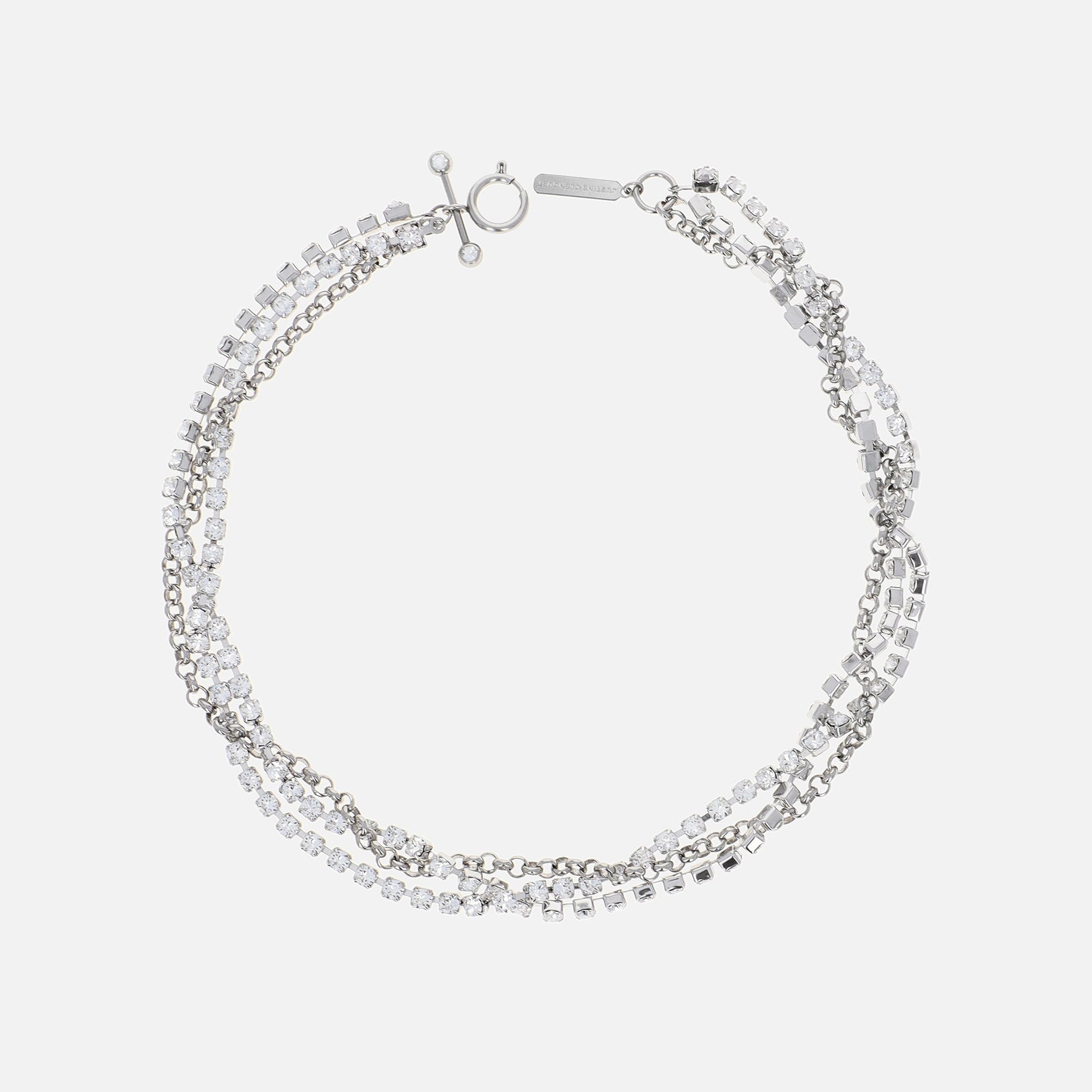 Justine Clenquet Liv Crystal Choker - Silver