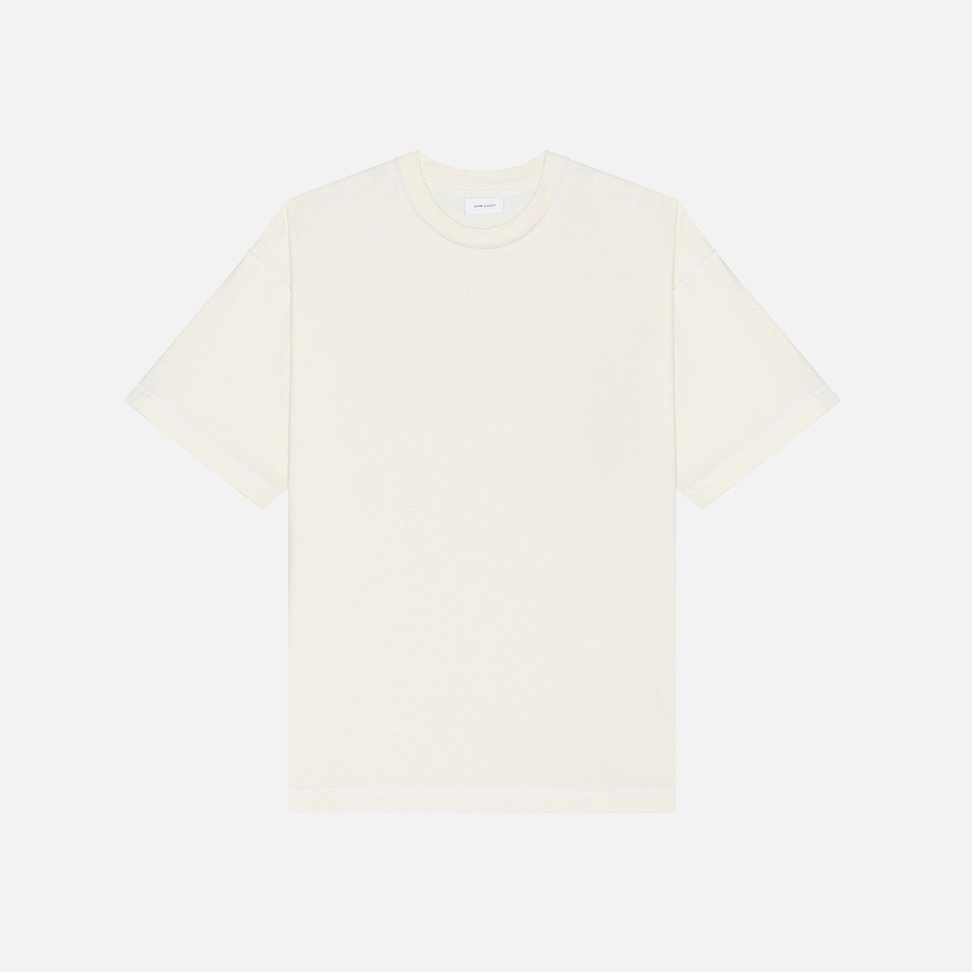 John Elliott Reverse Cropped Tee - Salt