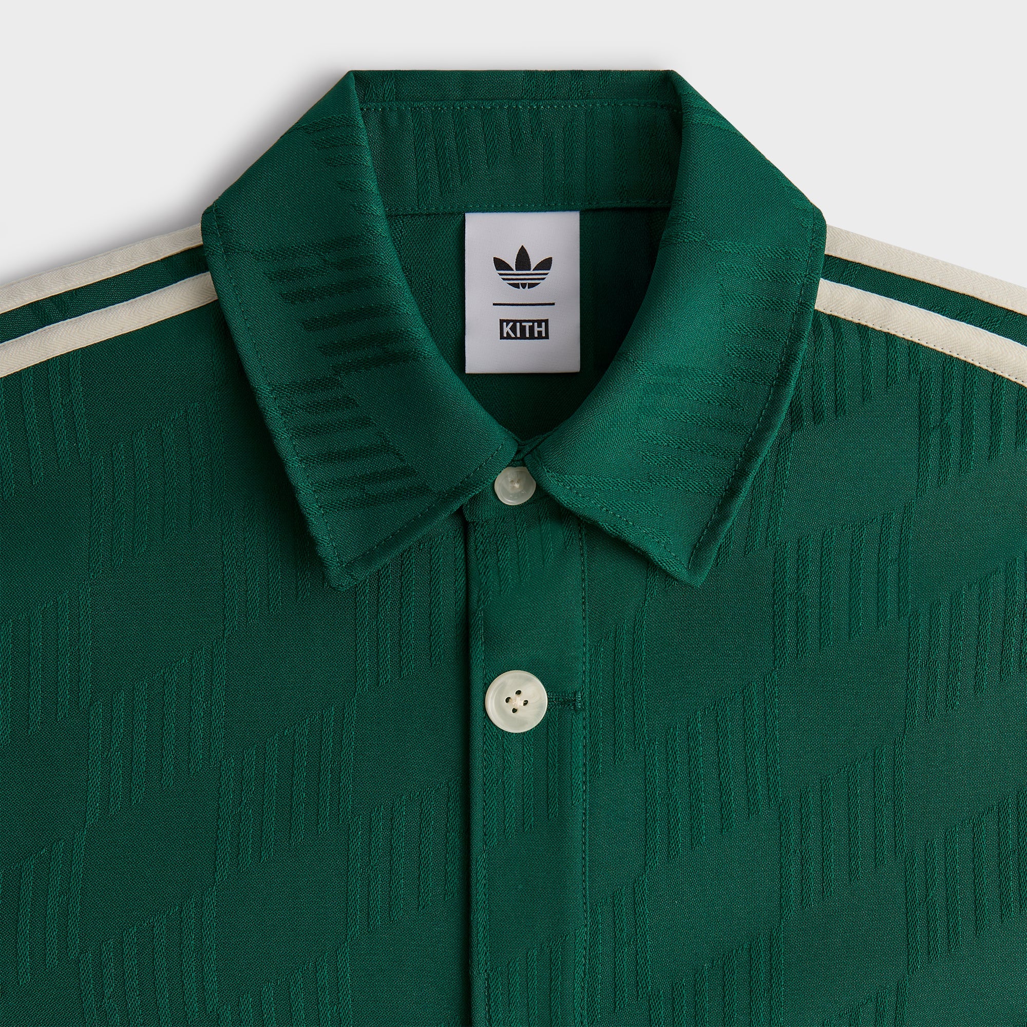 Kith for adidas Football Jacquard Overshirt - Green – Kith Canada