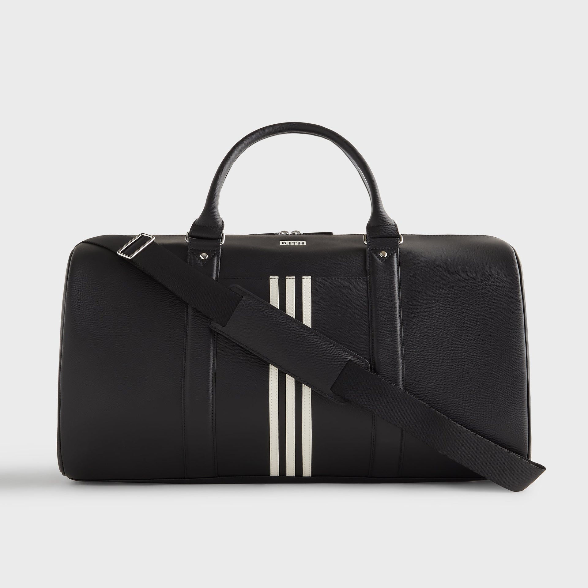 Kith for adidas Football Leather Duffle Bag in Black