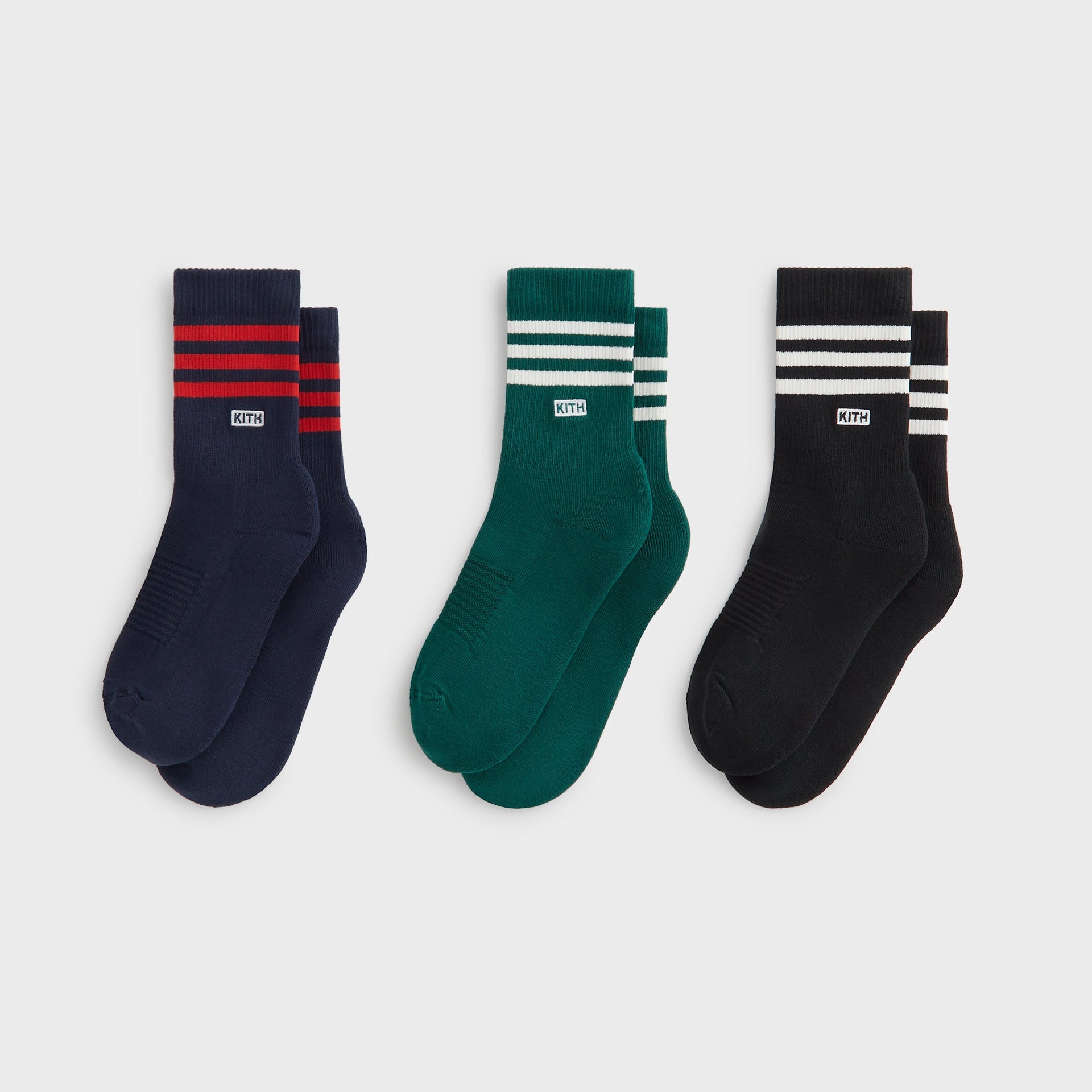 Kith for adidas Football Sock Pack in Blue / Black / Green