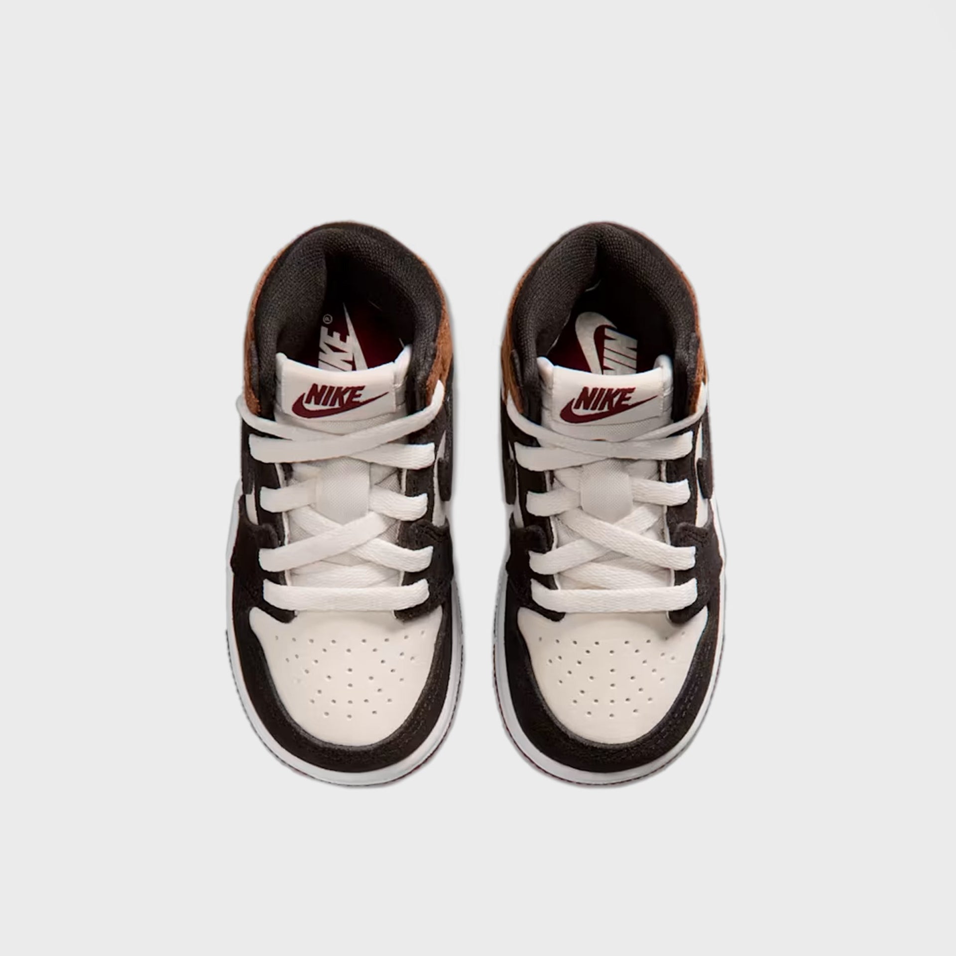 Jordan TD Jordan 1 Retro High OG - Shadow Brown / Light British Tan / Light British Tan / Team Red
