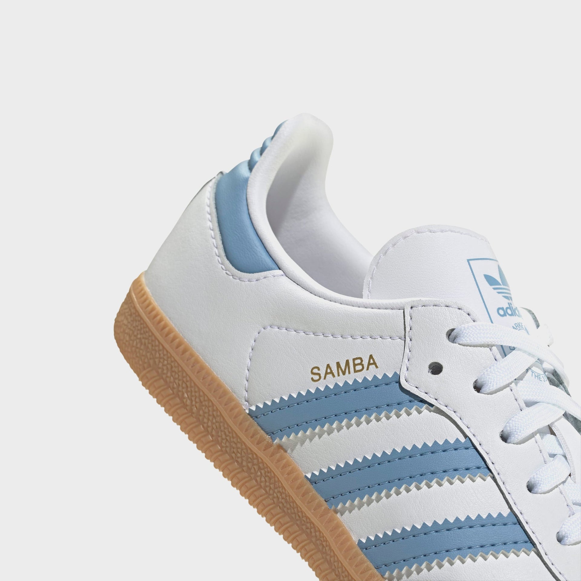 adidas Kids Samba OG - Cloud White / Ash Blue / Gum