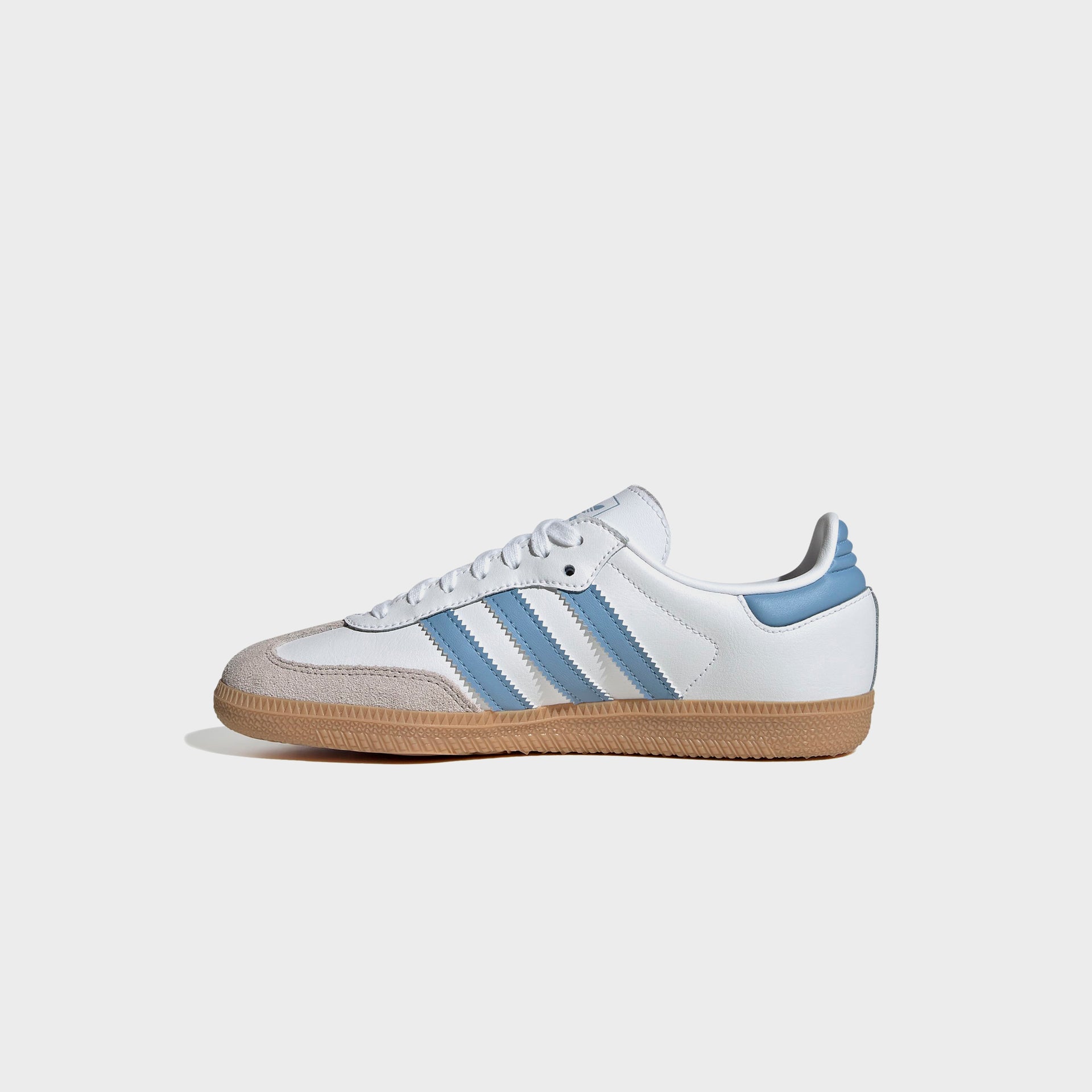 adidas GS Samba OG - White / Ash Blue / Gum 3