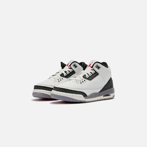 Jordan GS Air Jordan 3 Retro - Summit White / Fire Red Cement