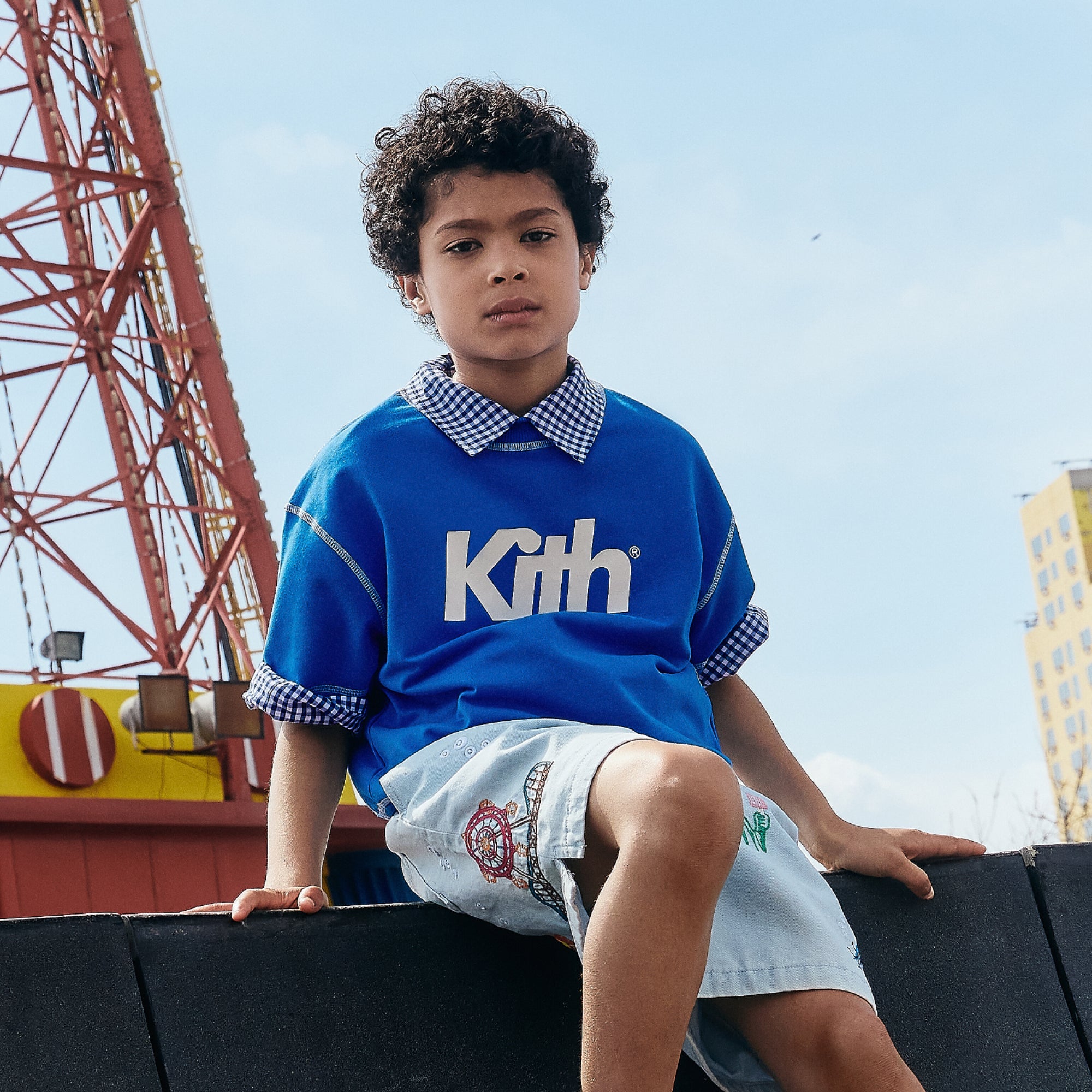 Kith Micro Waffle Drew Polo Shirt - White – Kith Canada