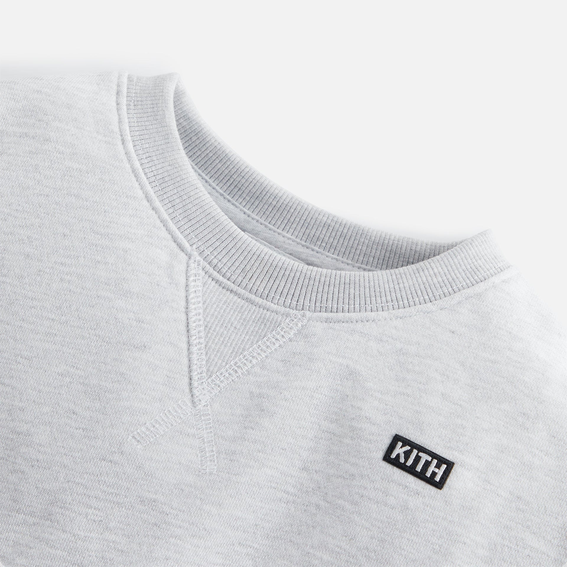 Kith Baby Long Sleeve Nelson Crew - Light Heather Grey