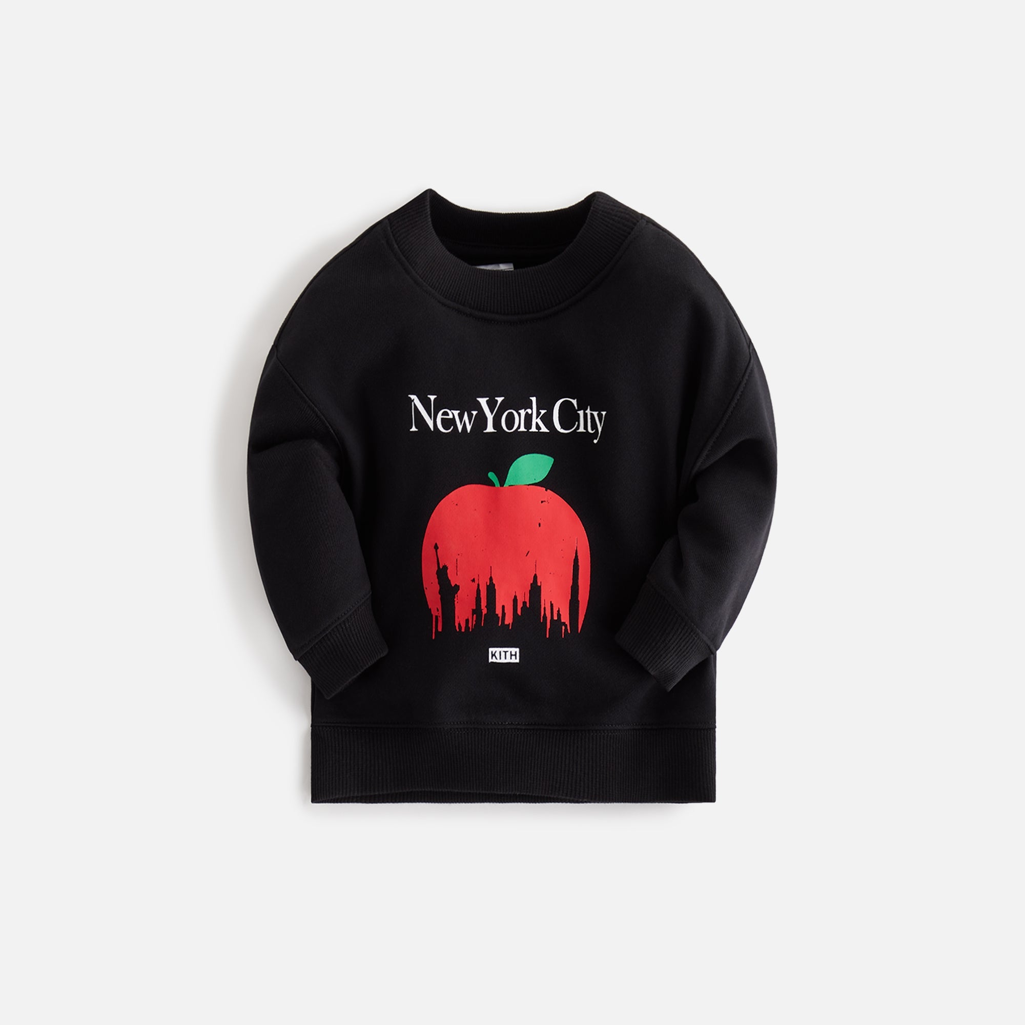 Kith Baby Big Apple Nelson Crewneck - Black – Kith Canada