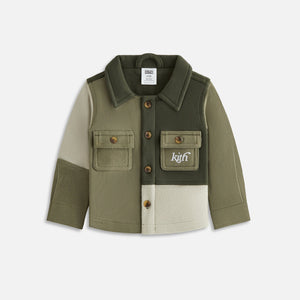 Kith Baby Color-Blocked Knit Apollo Shirt  - Cypress