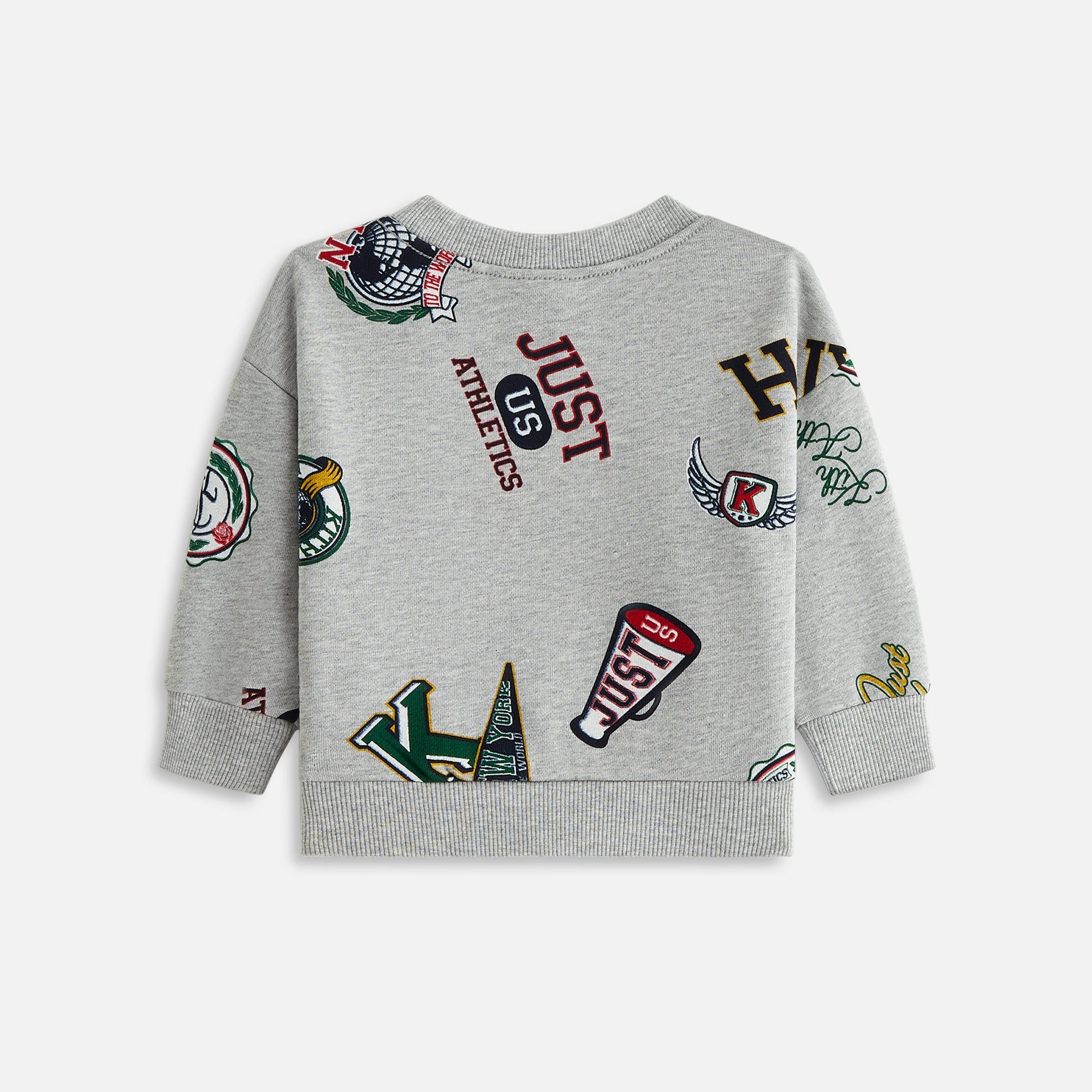 Kith Baby Printed Nelson Crewneck - Light Heather Grey