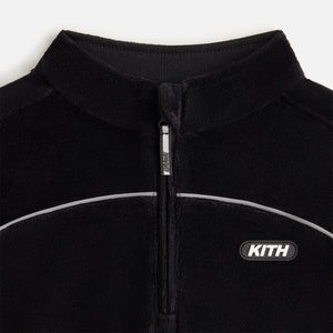 Kith Baby Velour Hunter Quarter Zip - Black