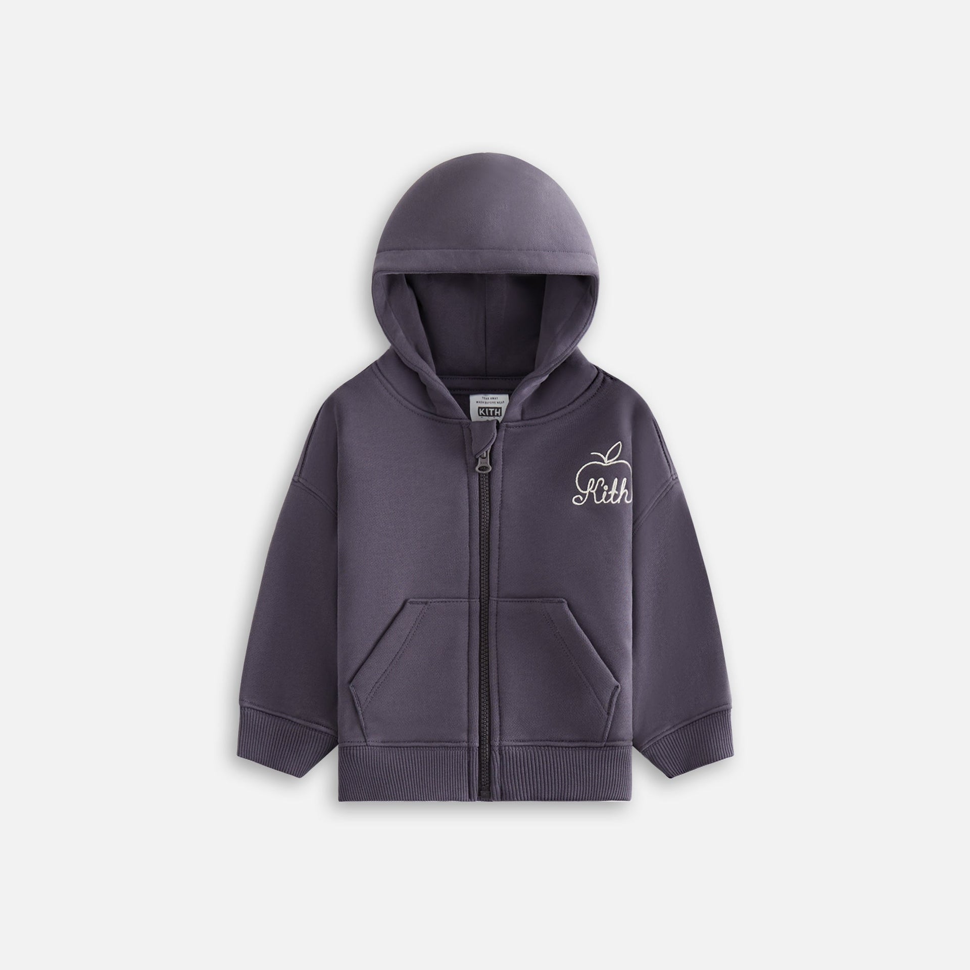 Kith Baby Full Zip Nelson Hoodie - Battleship