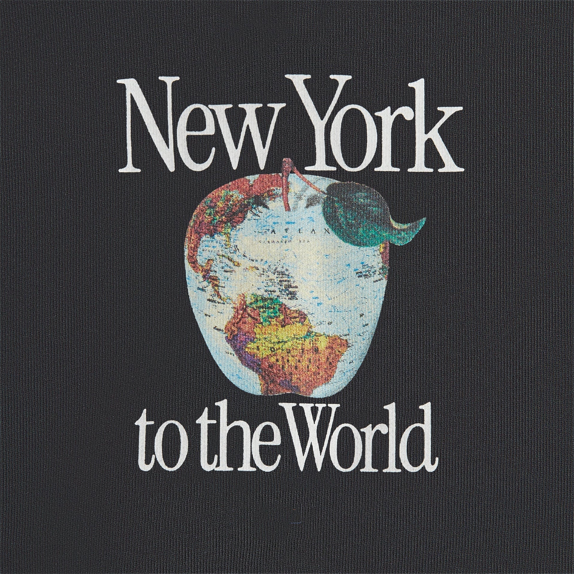 Kith Baby New York to the World Apple Globe Hoodie - Black