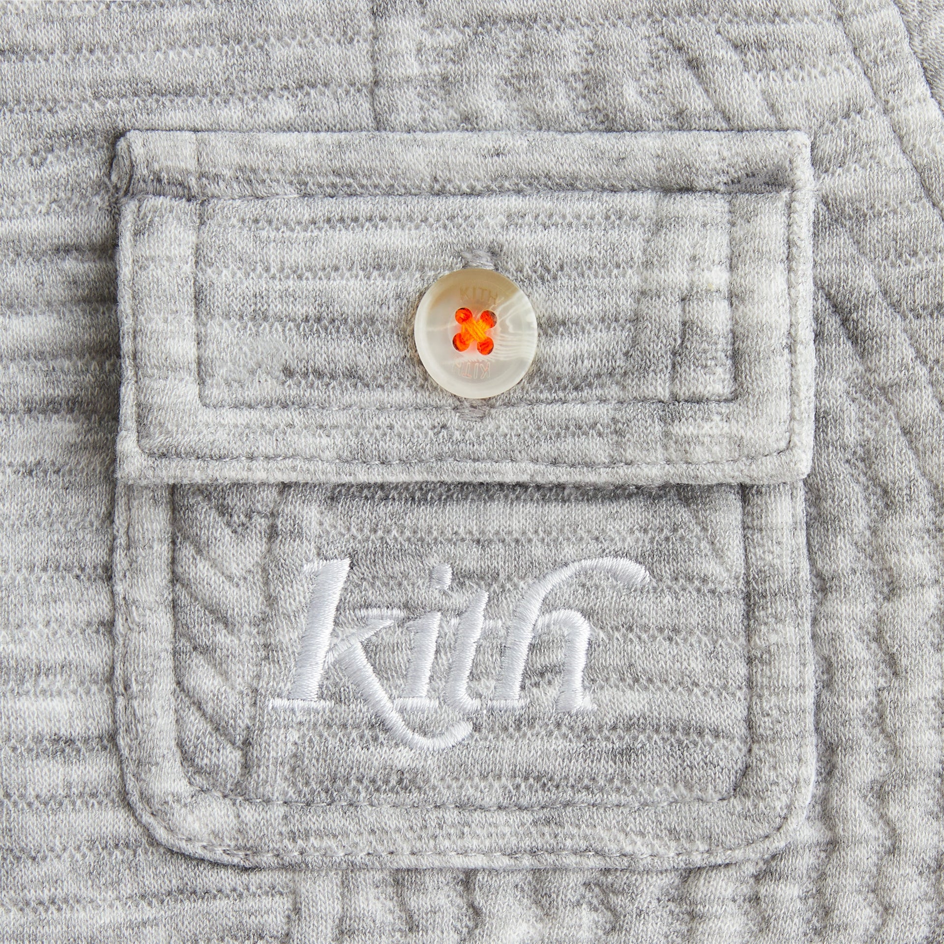 Kith Baby Quilted Knit Apollo Shirt - Heather Grey