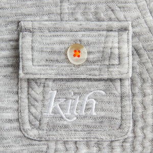 Kith Baby Quilted Knit Apollo Shirt - Heather Grey