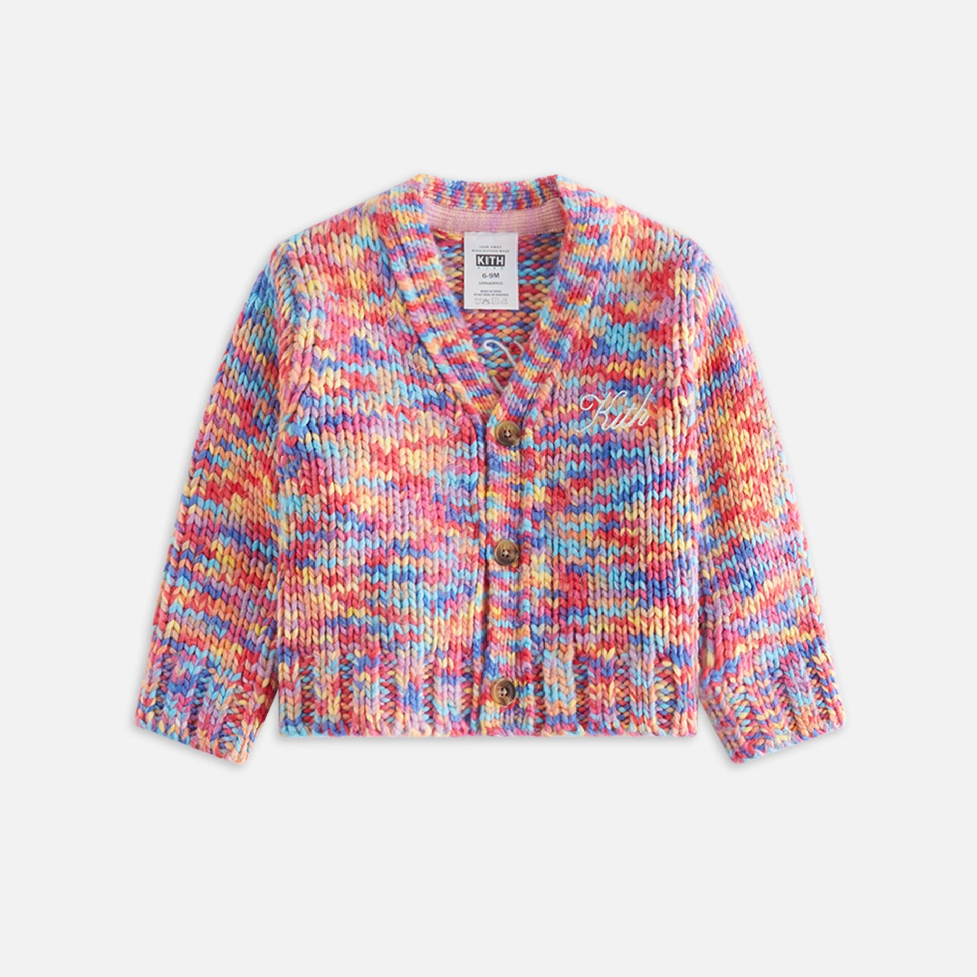 Kith Baby Weirfield Logo Space Dye Cardigan - Fervor