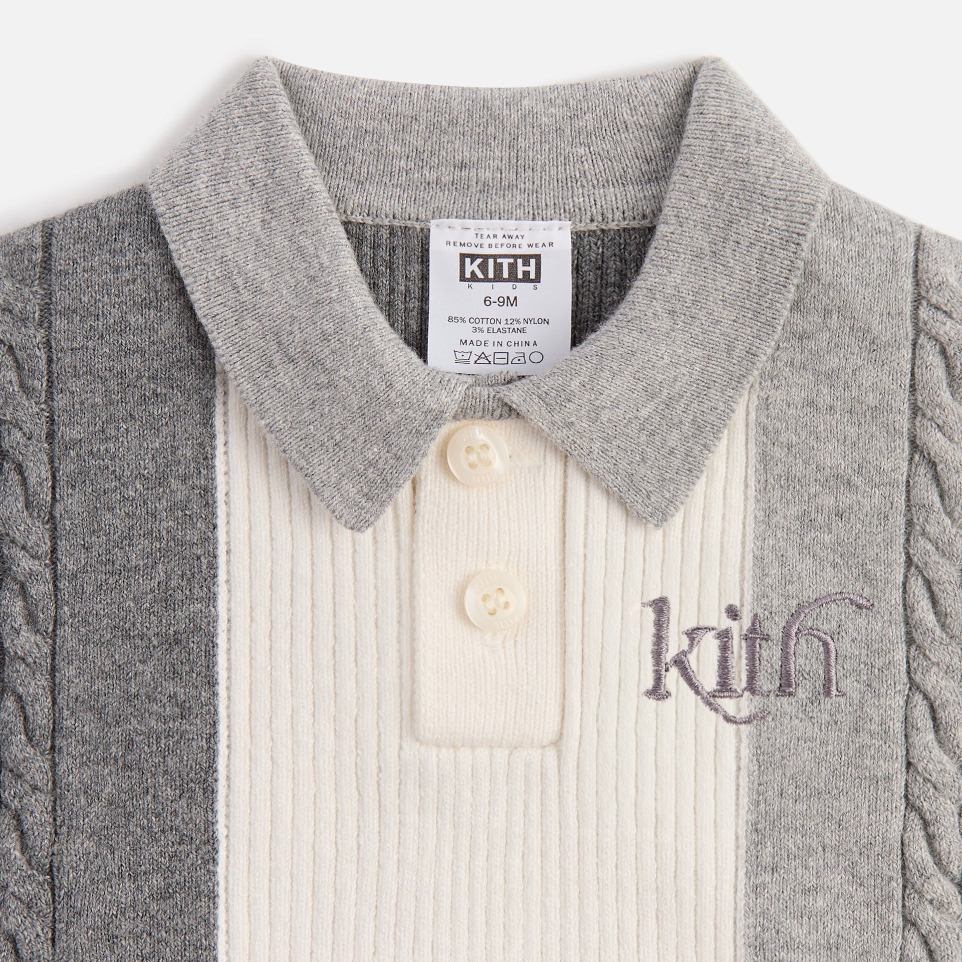 Kith Baby Tilden Polo - Heather Grey