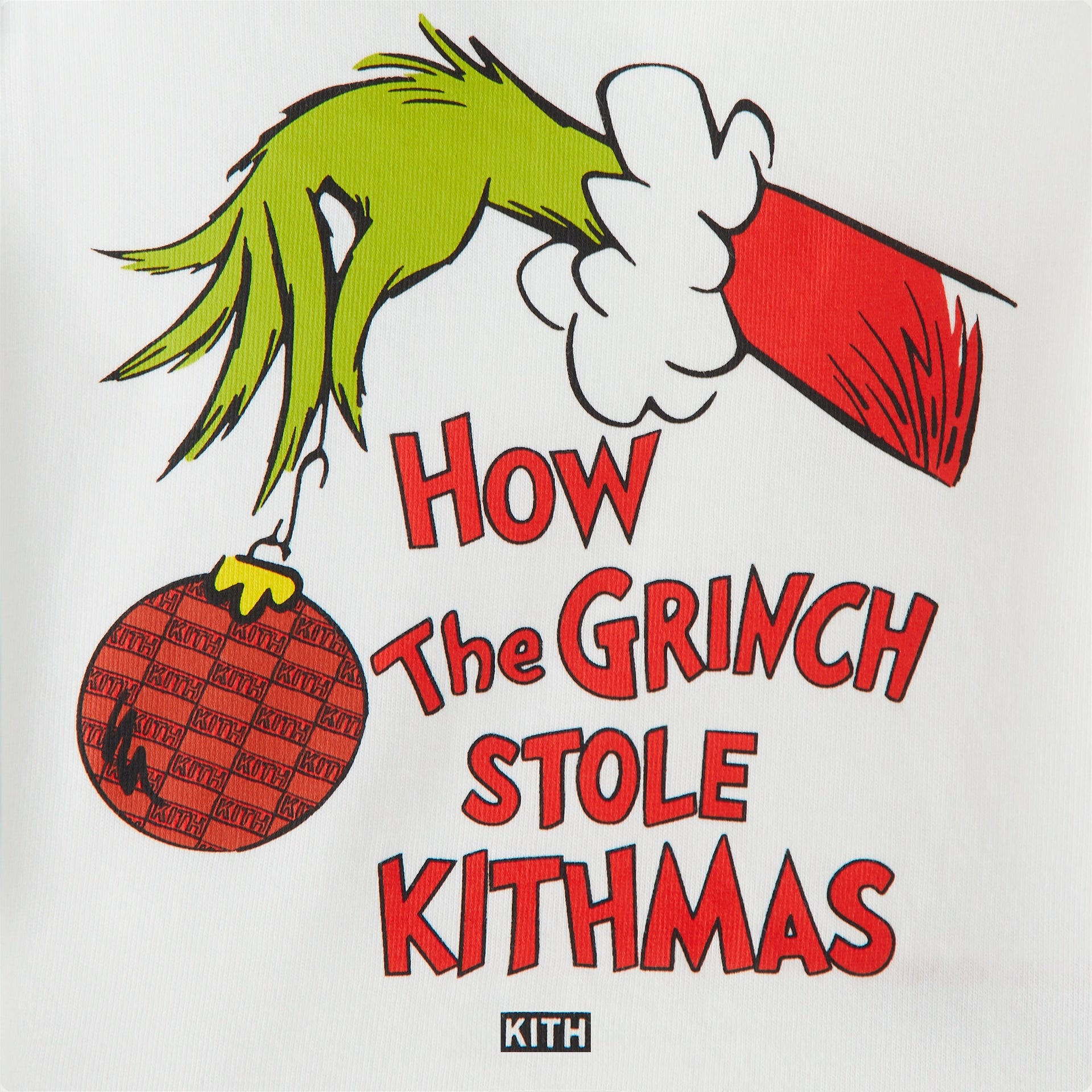 Kith Baby for The Grinch Book Title Tee - White