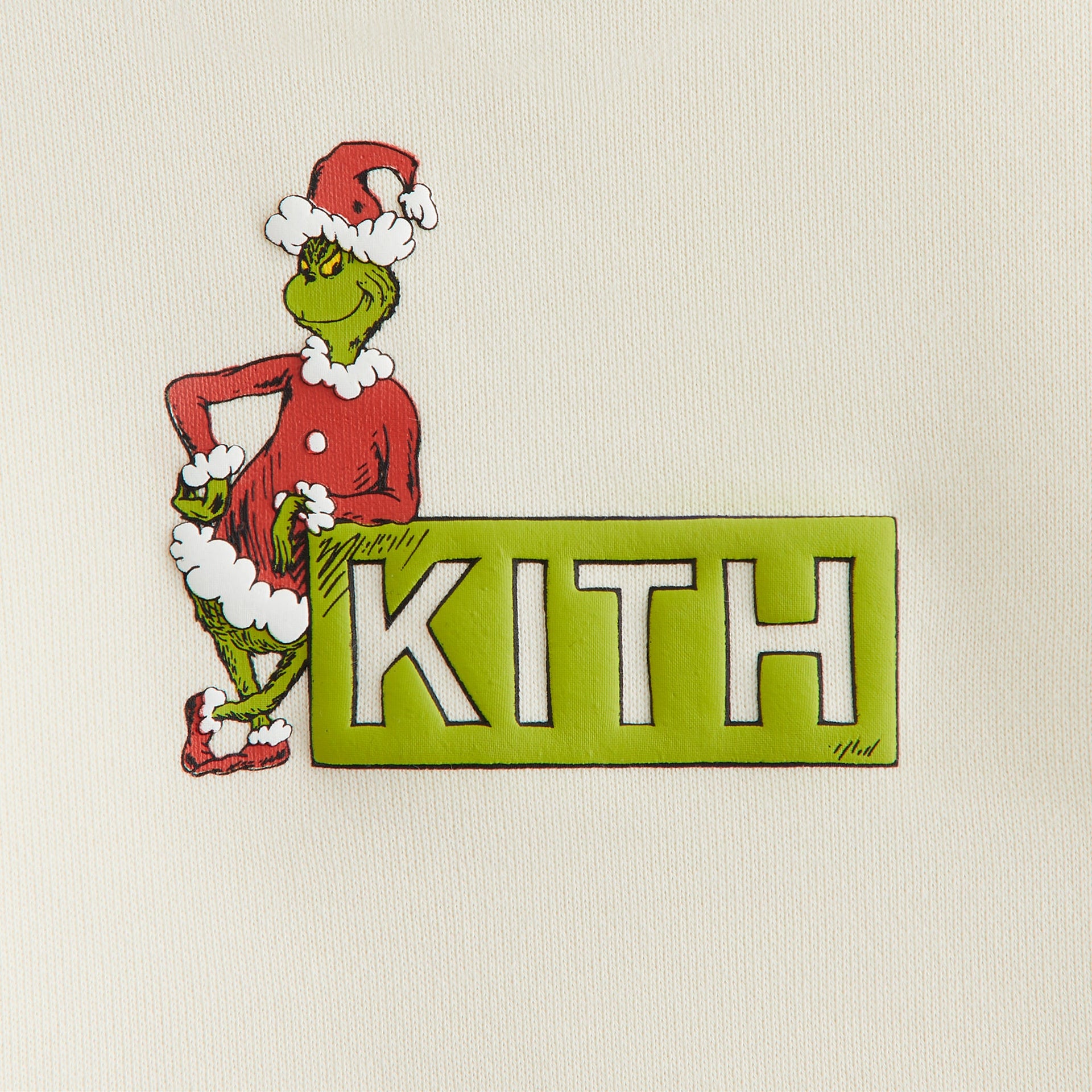 Kith Baby for The Grinch Classic Logo Crewneck - Sandrift