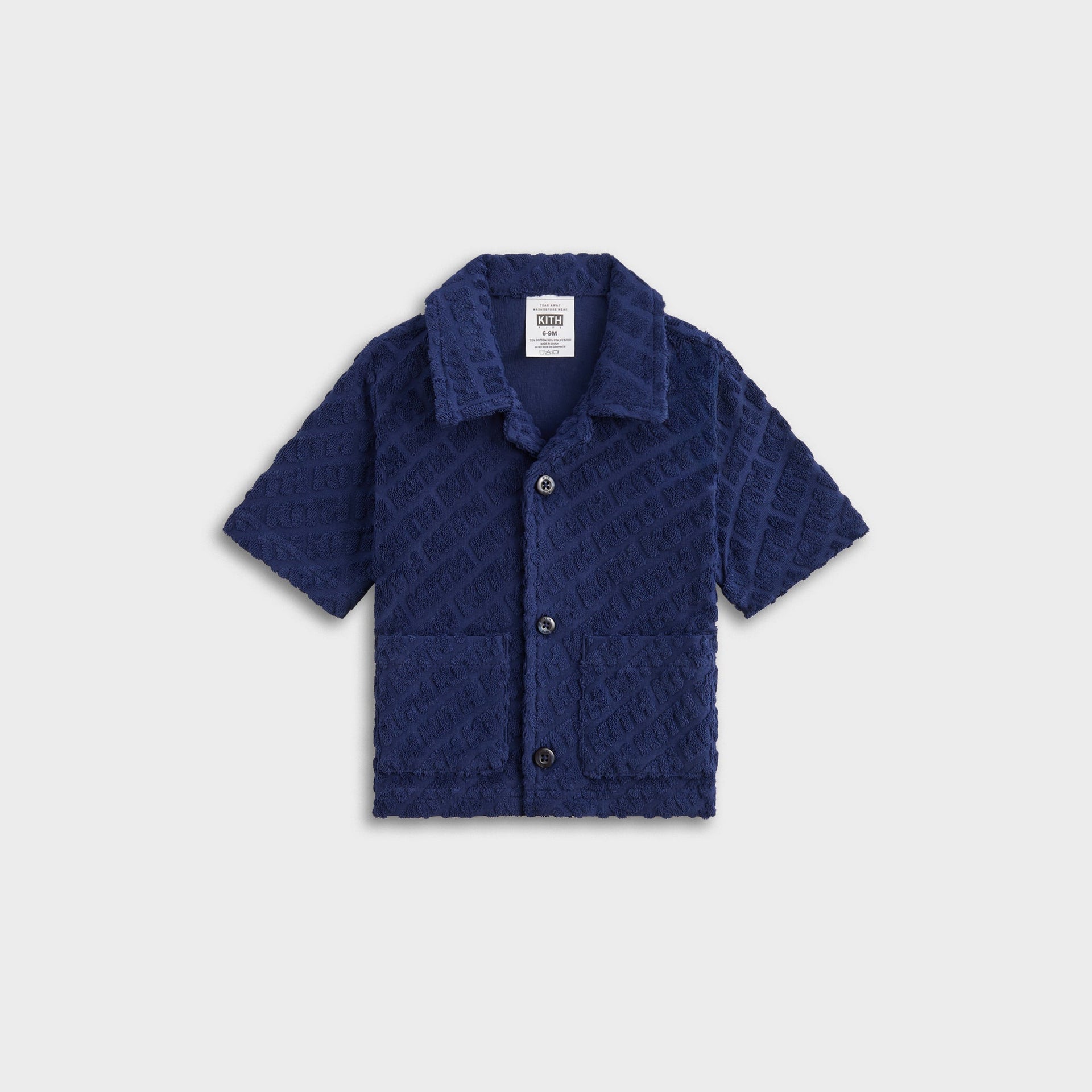 Kith Baby Monogram Terry Camp Shirt - Screen