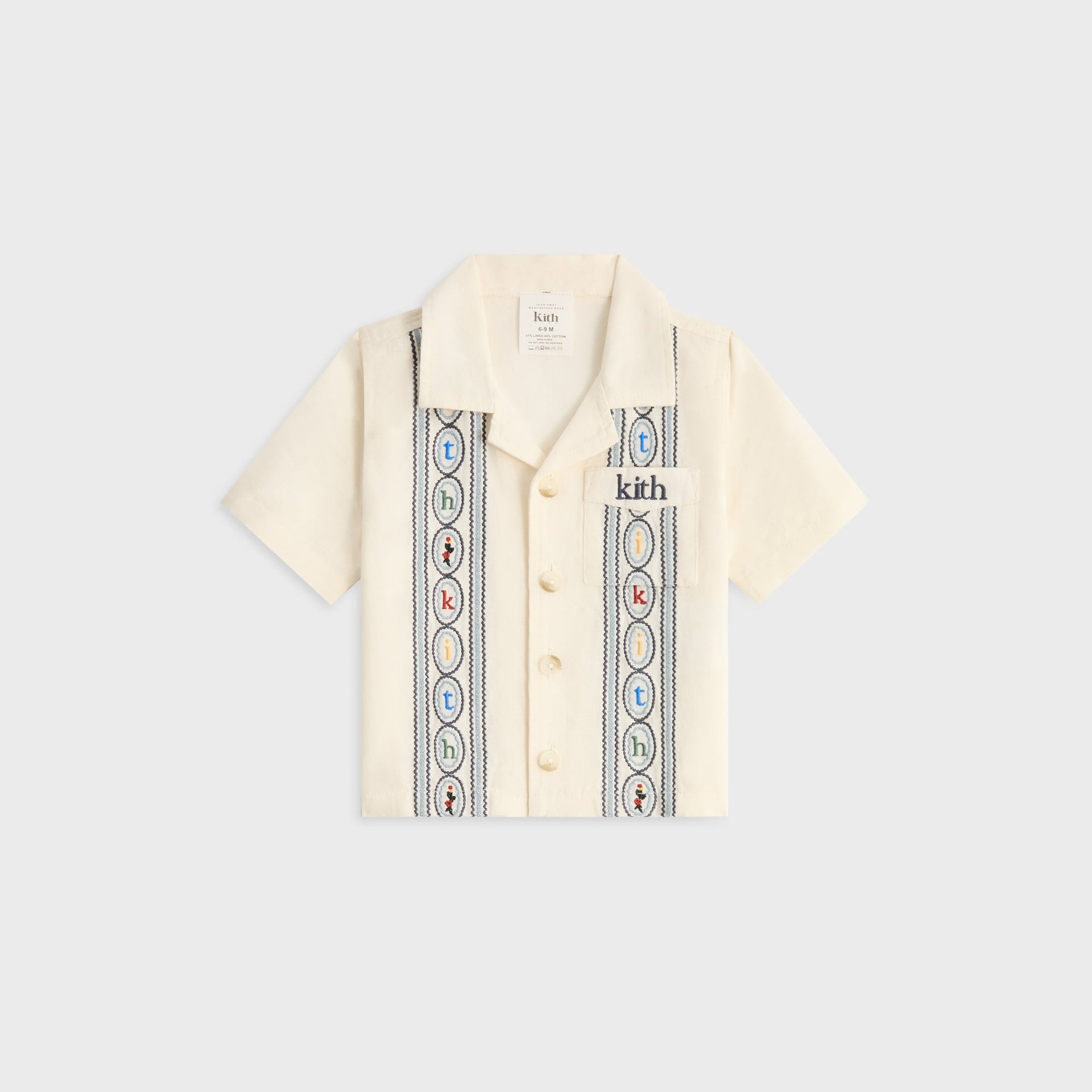 Kith Baby Novelty Embroidered Thompson Collared Shirt - Silk