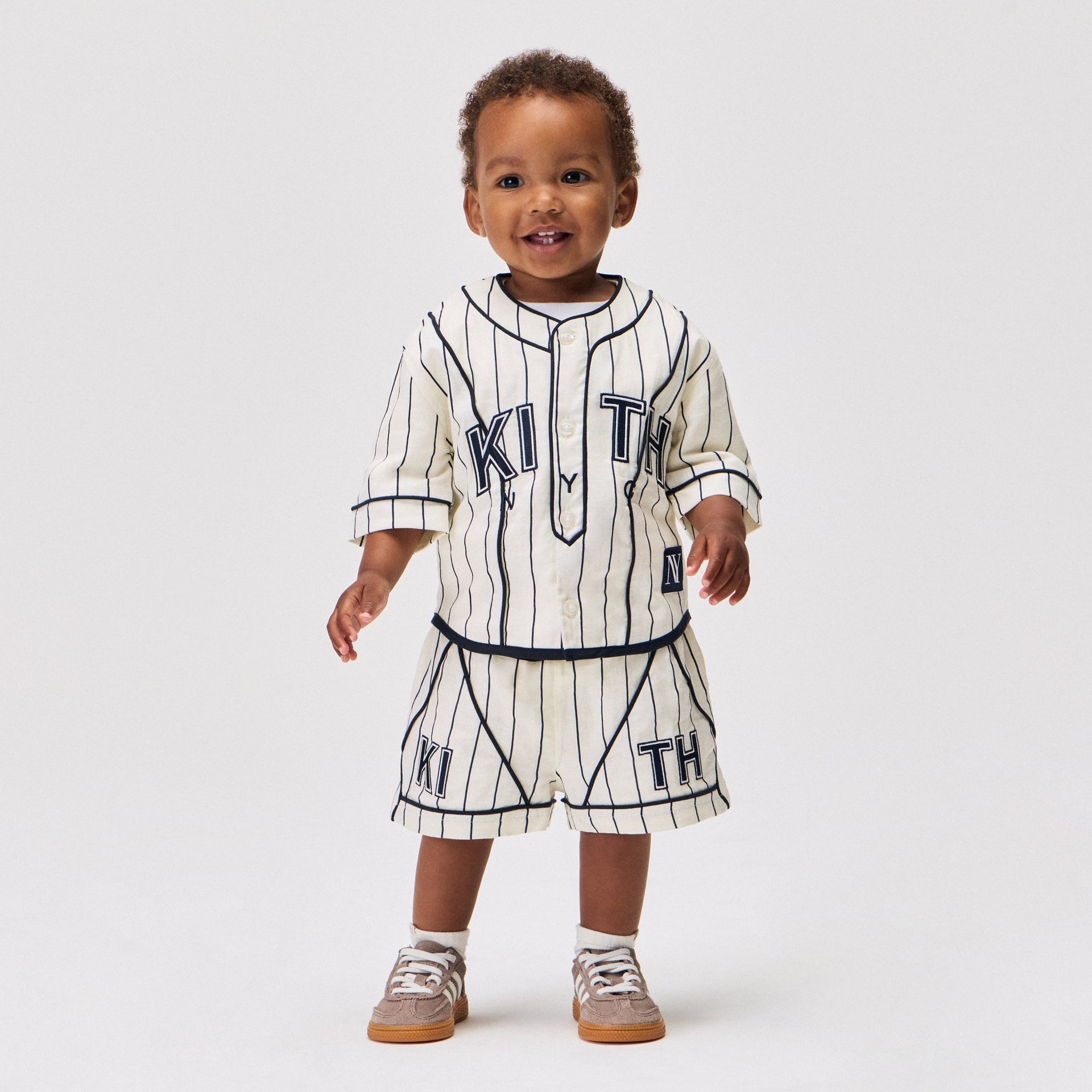 Kith Baby Pinstripe Baseball Turbo Short - Silk - PH