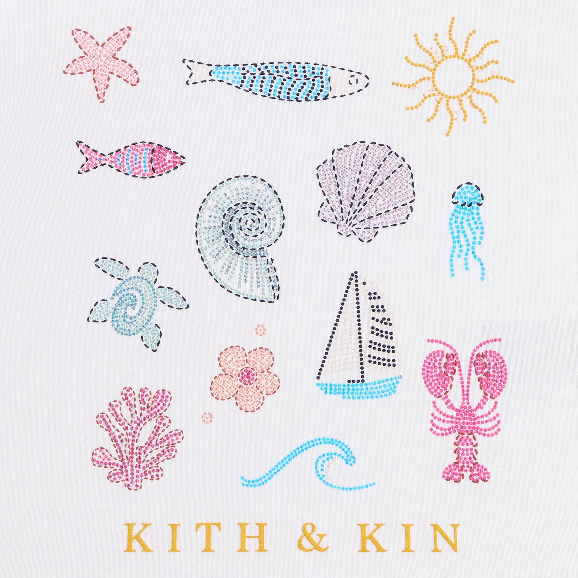 Kith Baby Kith & Kin Beach Tee - White