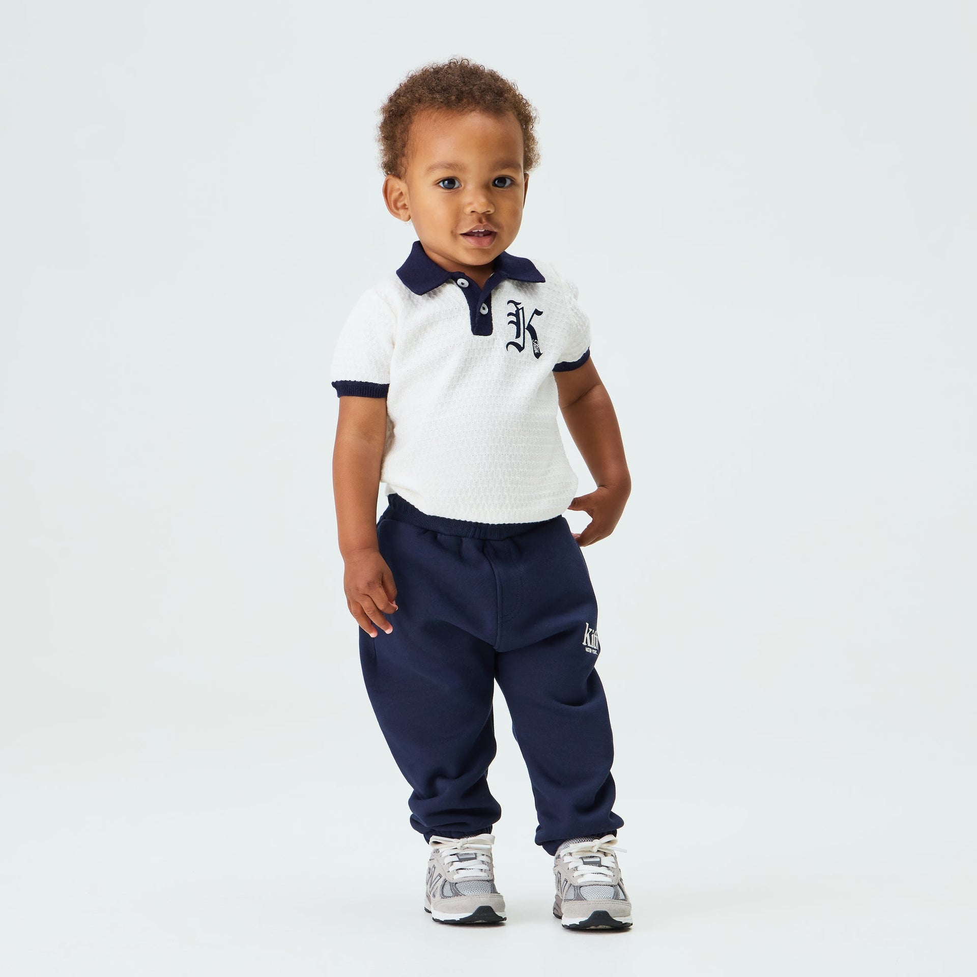 Kith Baby Knit Tilden Short Sleeve Polo Shirt - Silk