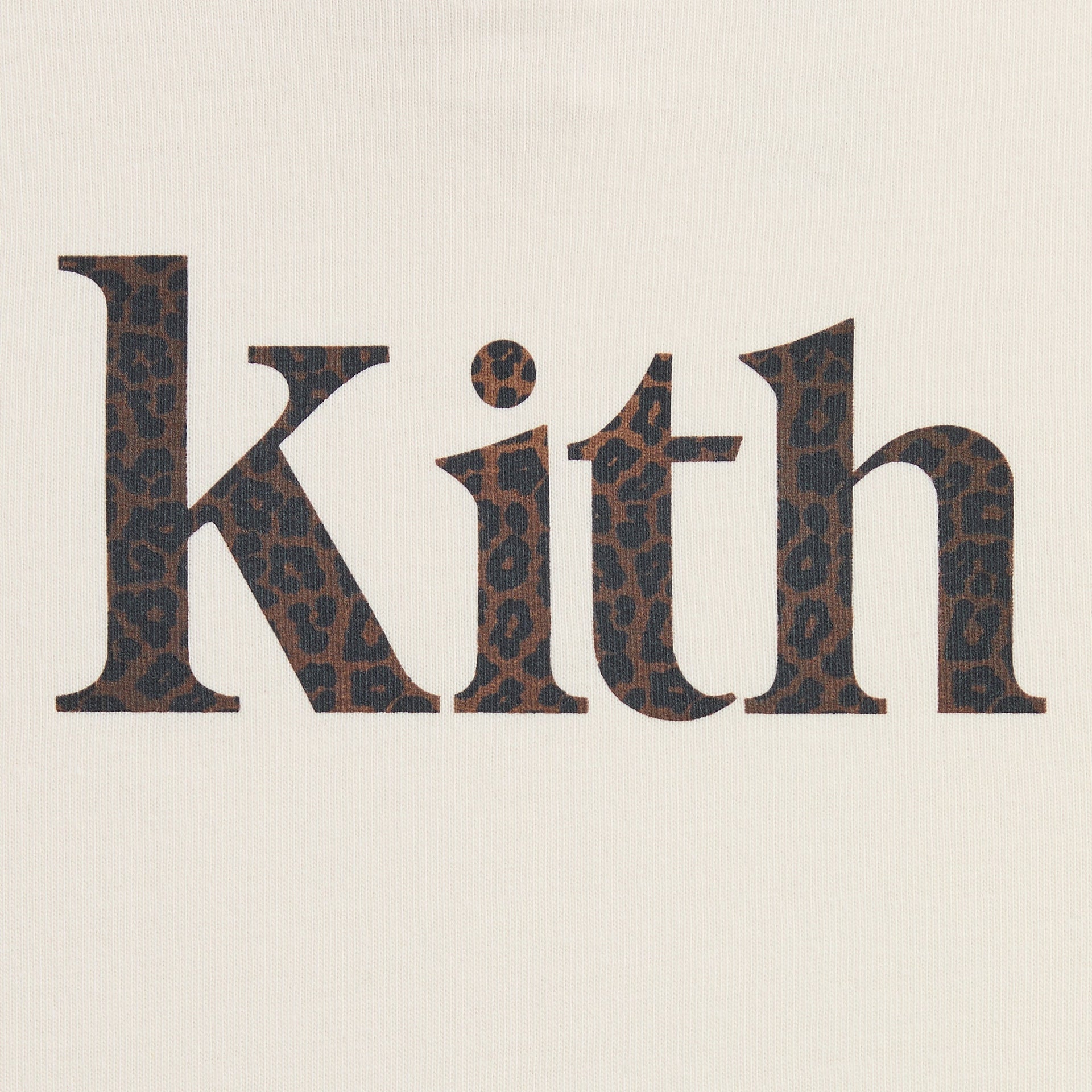 Kith Baby Leopard Kith Serif Leonard Tee - Sandrift - PH