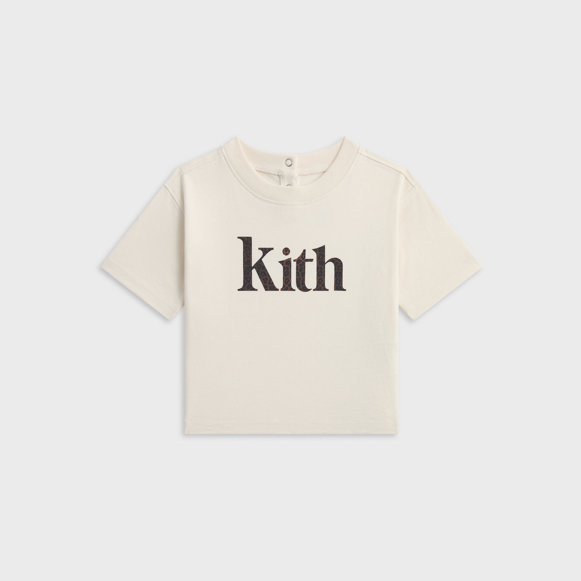 Kith Baby Leopard Kith Serif Leonard Tee - Sandrift - PH