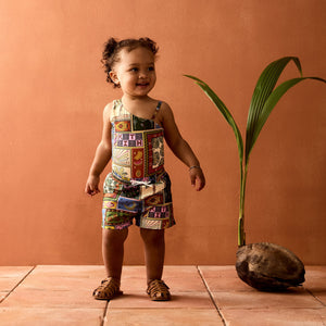 Kith Baby Tropical Tapestry Gemma One Piece - Manuscript