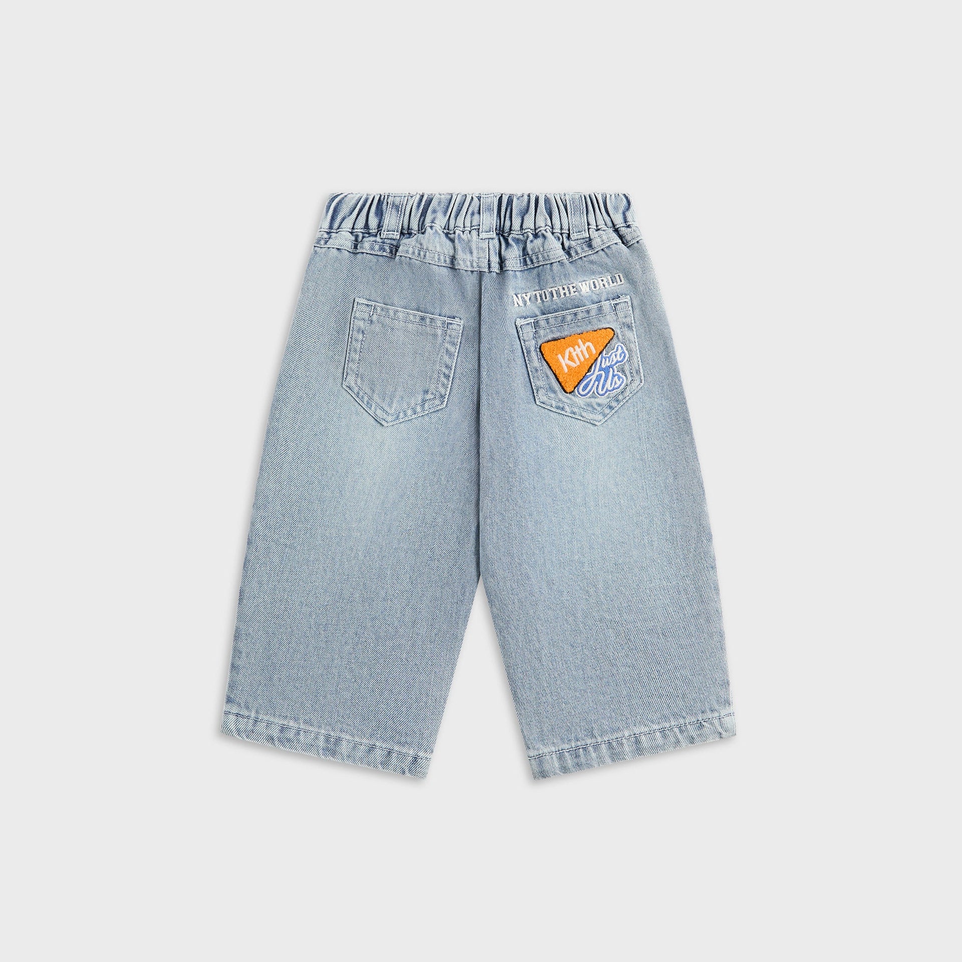 Kith Baby NY to the World Denim Wide Leg Heston Jean - Light Indigo