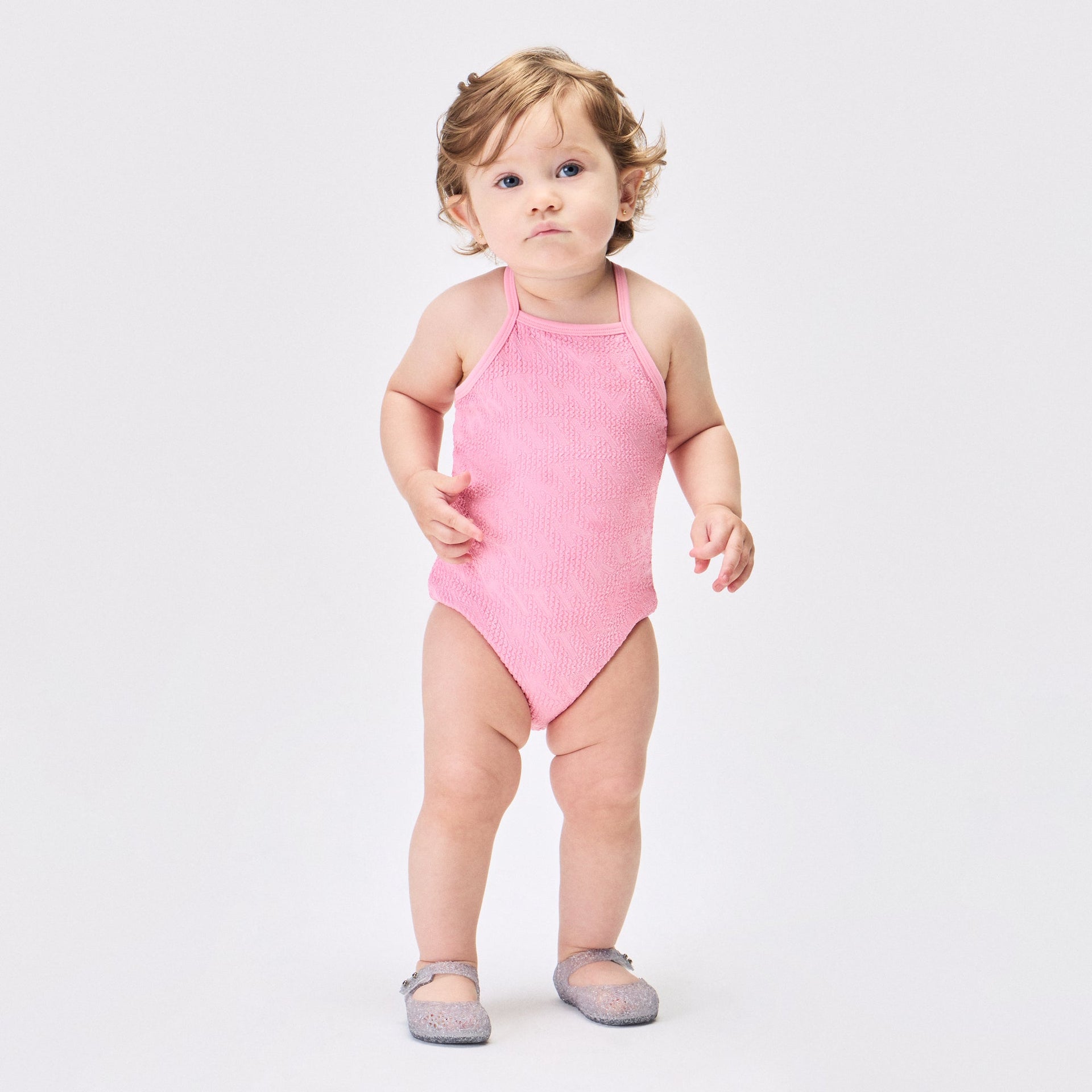 Kith Baby Textured Monogram Jodi One Piece Suit - Bubblegum - PH