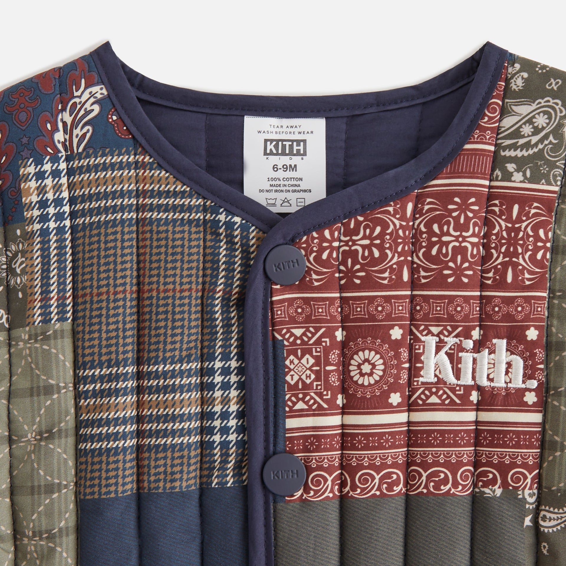 Kith Baby Quilted Printed Coverall - Cypress