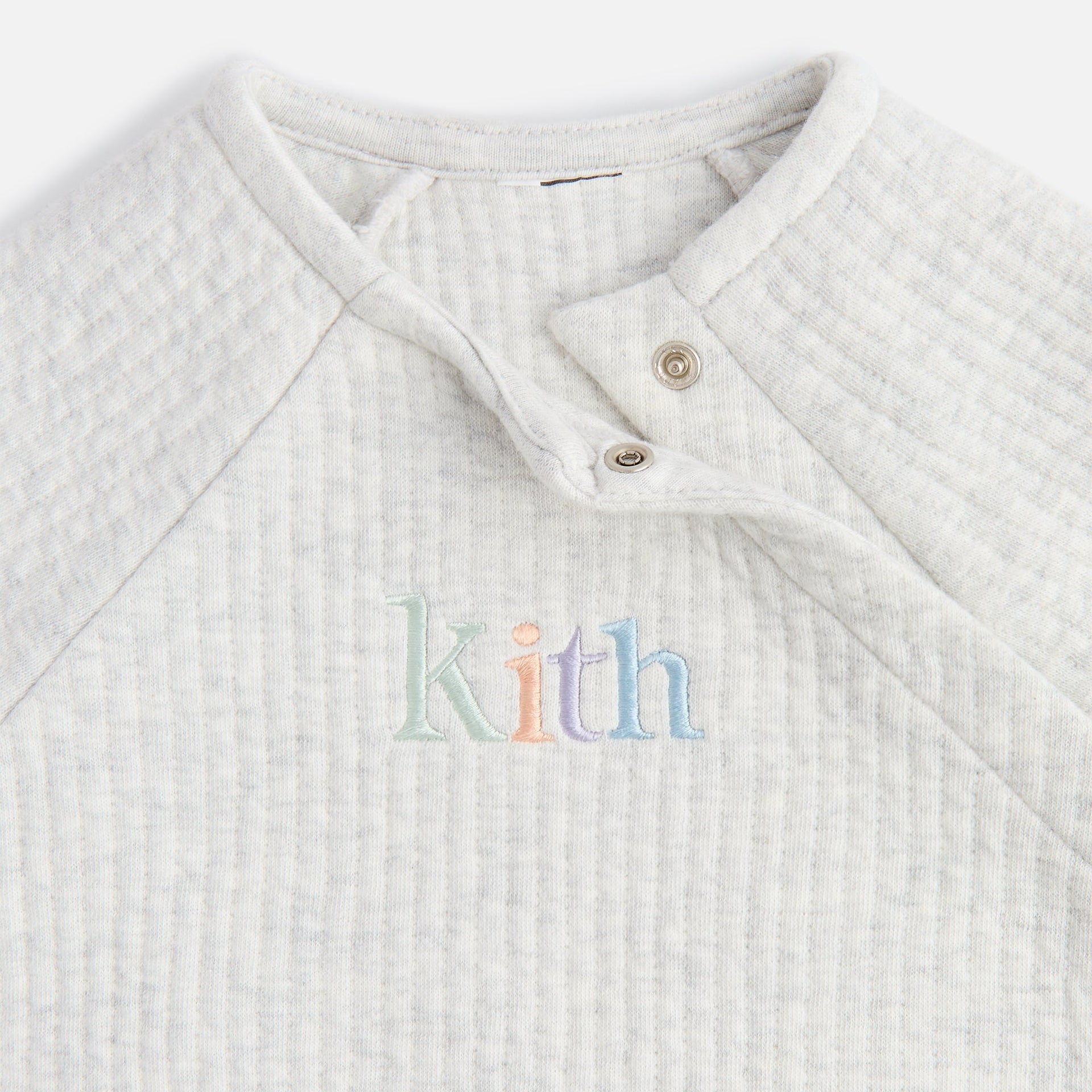 Kith Baby Quilted Coverall - Light Heather Grey