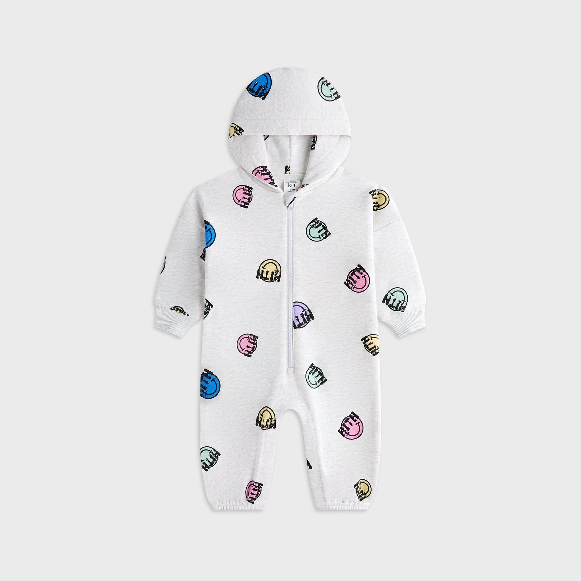 Kith Baby Cheeky Gumball Nelson Coverall - Light Heather Grey