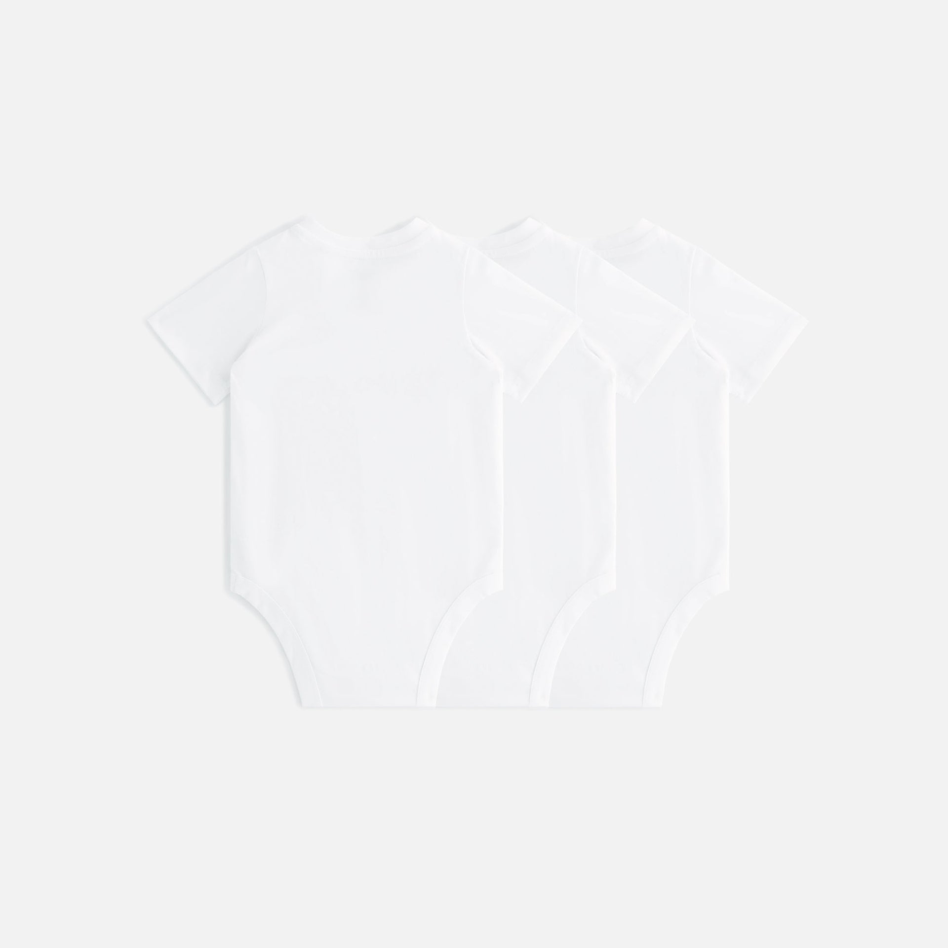 Kith Baby 3-Pack Short Sleeve Bodysuit - White