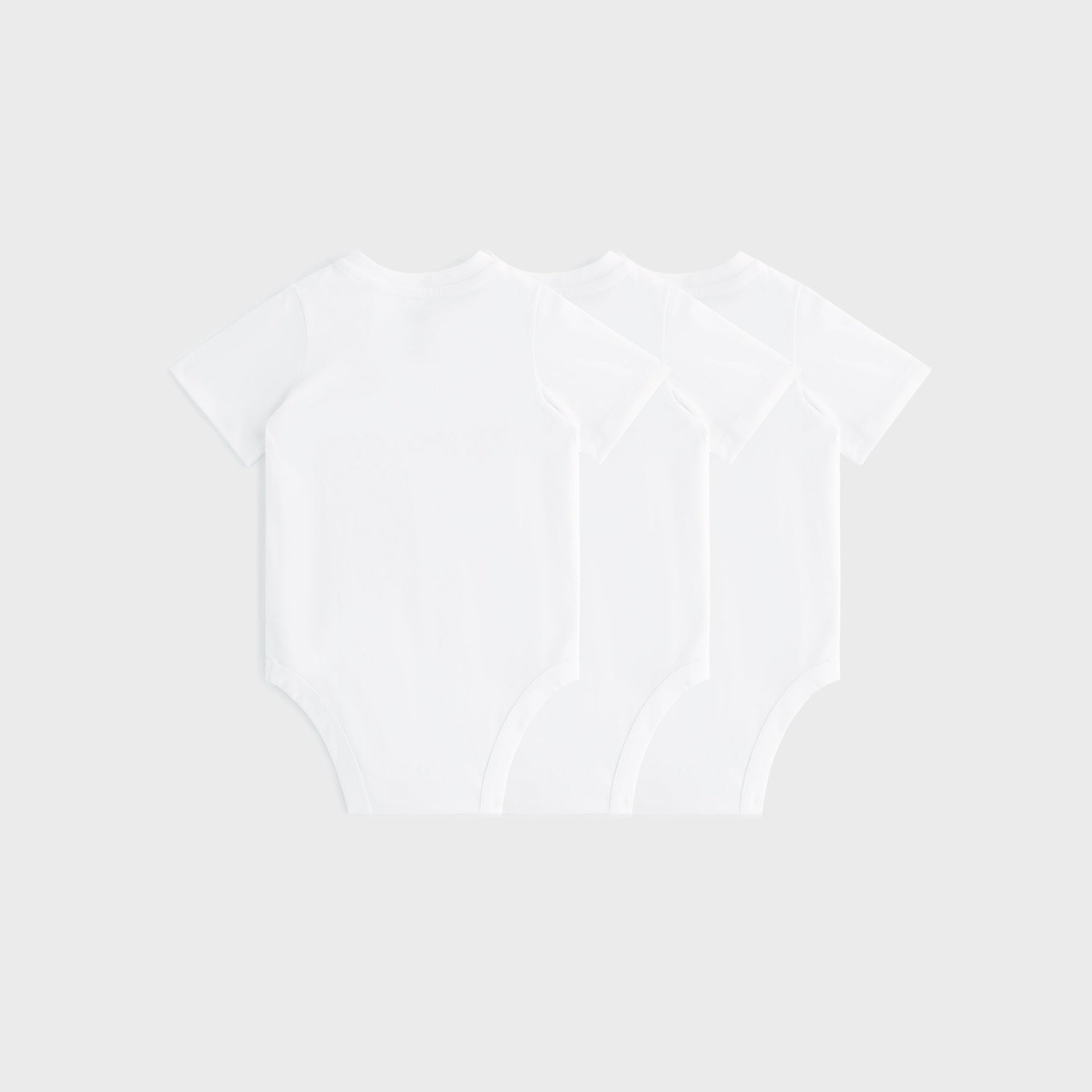 Kith Baby 3-Pack Short Sleeve Bodysuit - White