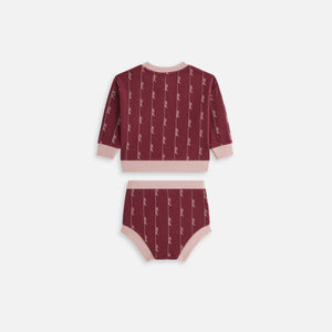 Kith Baby Monogram Script Bloomer Set - Magma