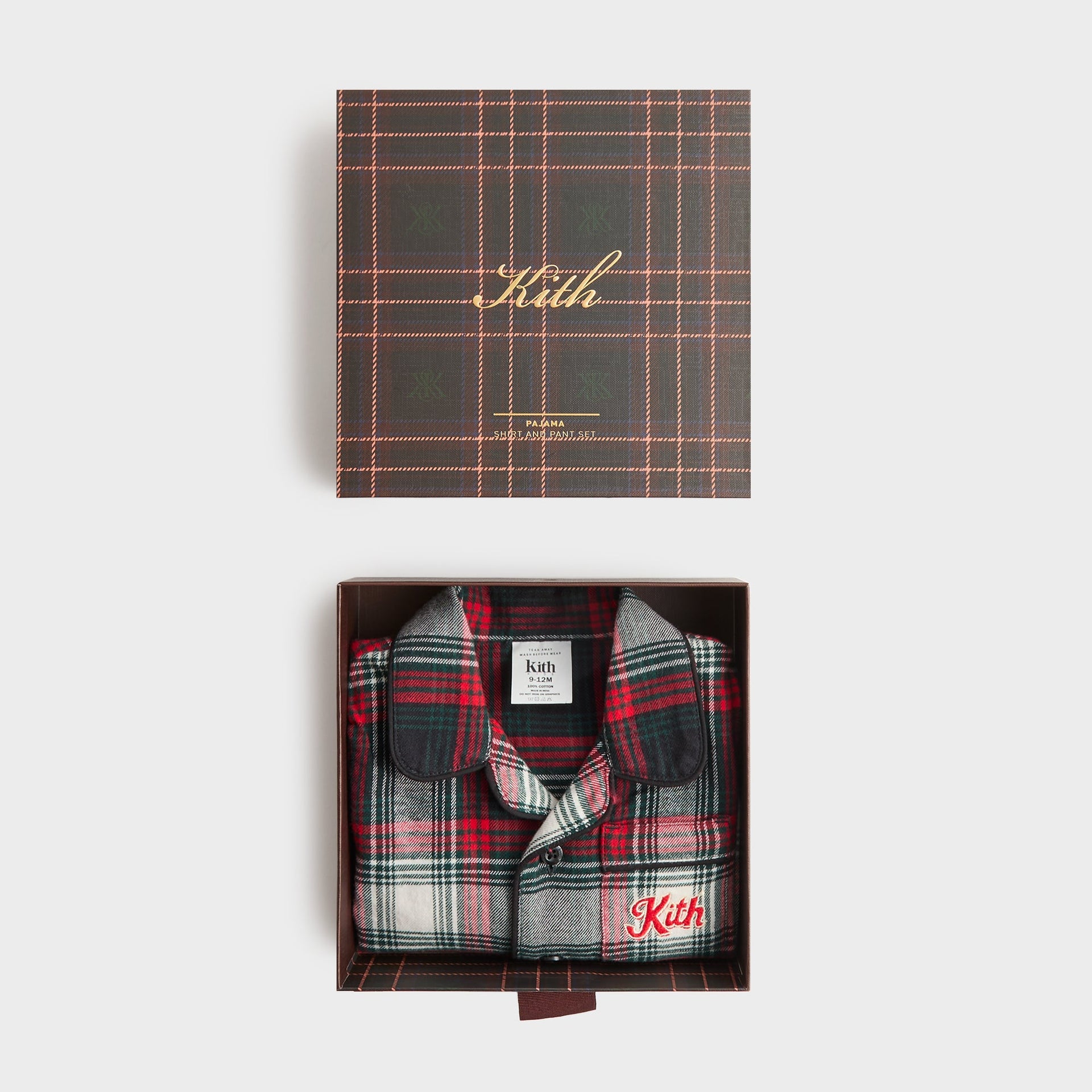 Kithmas Baby Plaid Lounge Set - Black