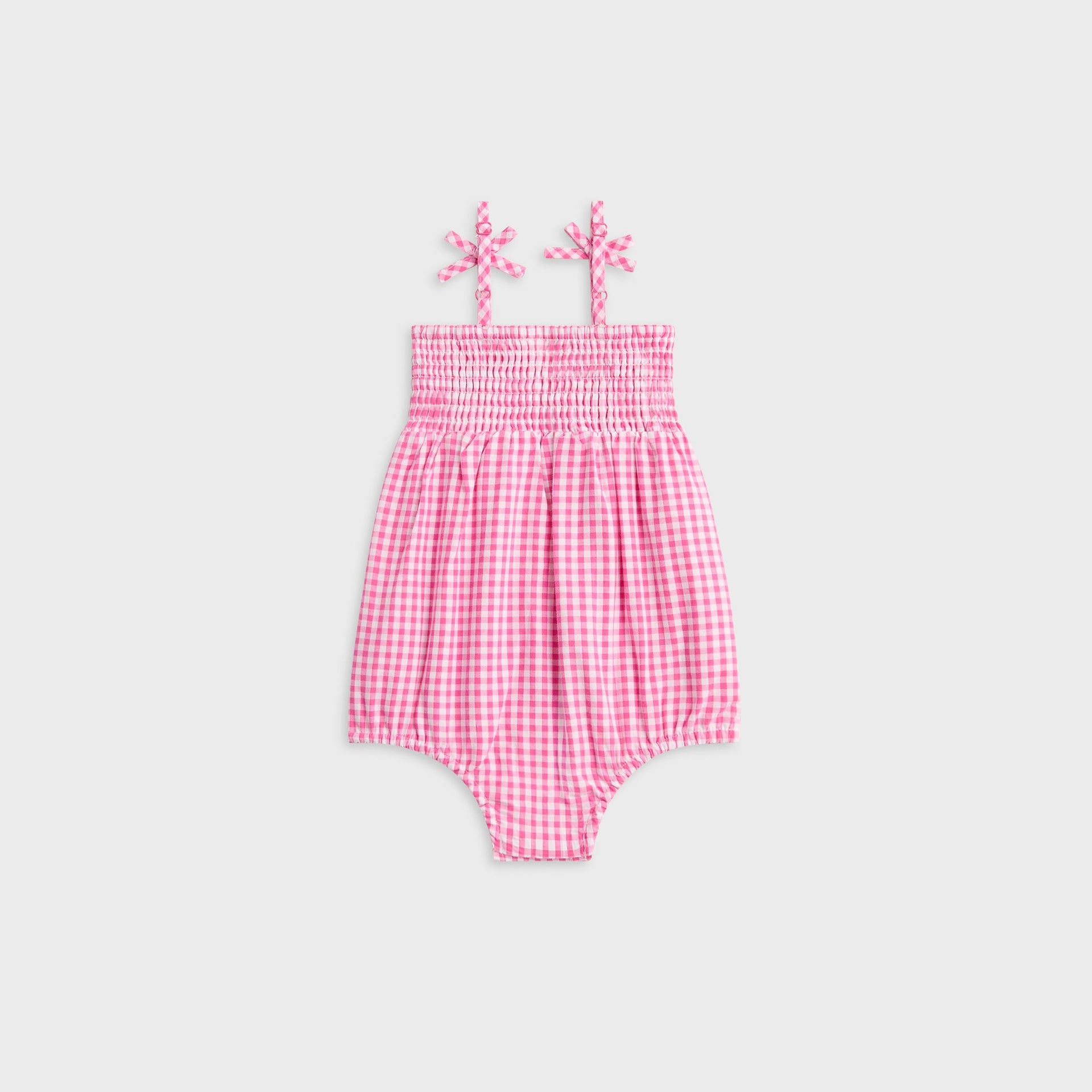 Kith Baby Gingham Tie Romper - Electra