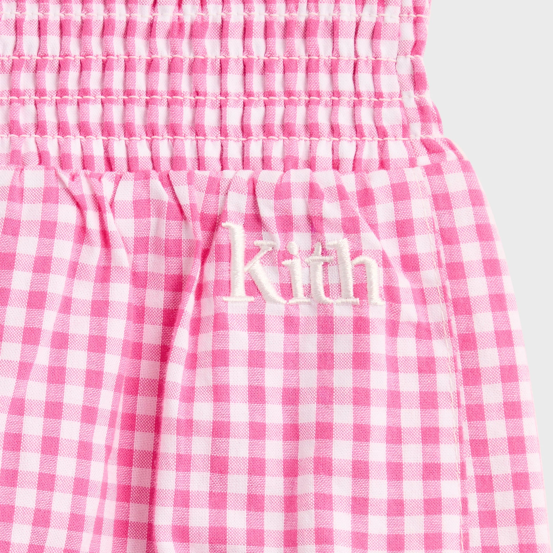 Kith Baby Gingham Tie Romper - Electra