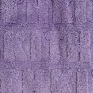 Kith Kids Monogram Faux Fur Crop Jacket - Lavender