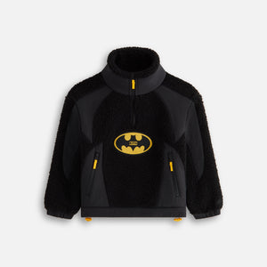 Batman Kith Kids Quarter Zip Sherpa Jacket Black Kith Canada