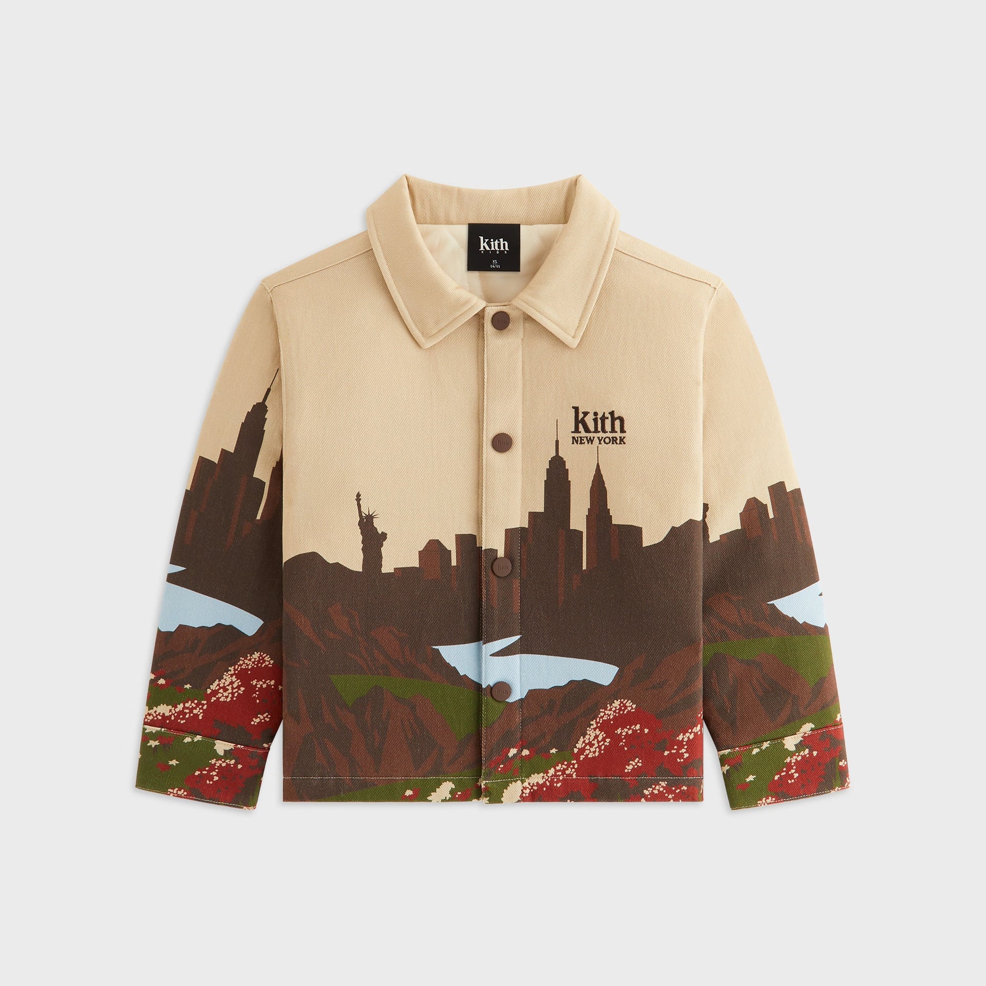 Kith Kids NY to The World Printed Shacket - Multi